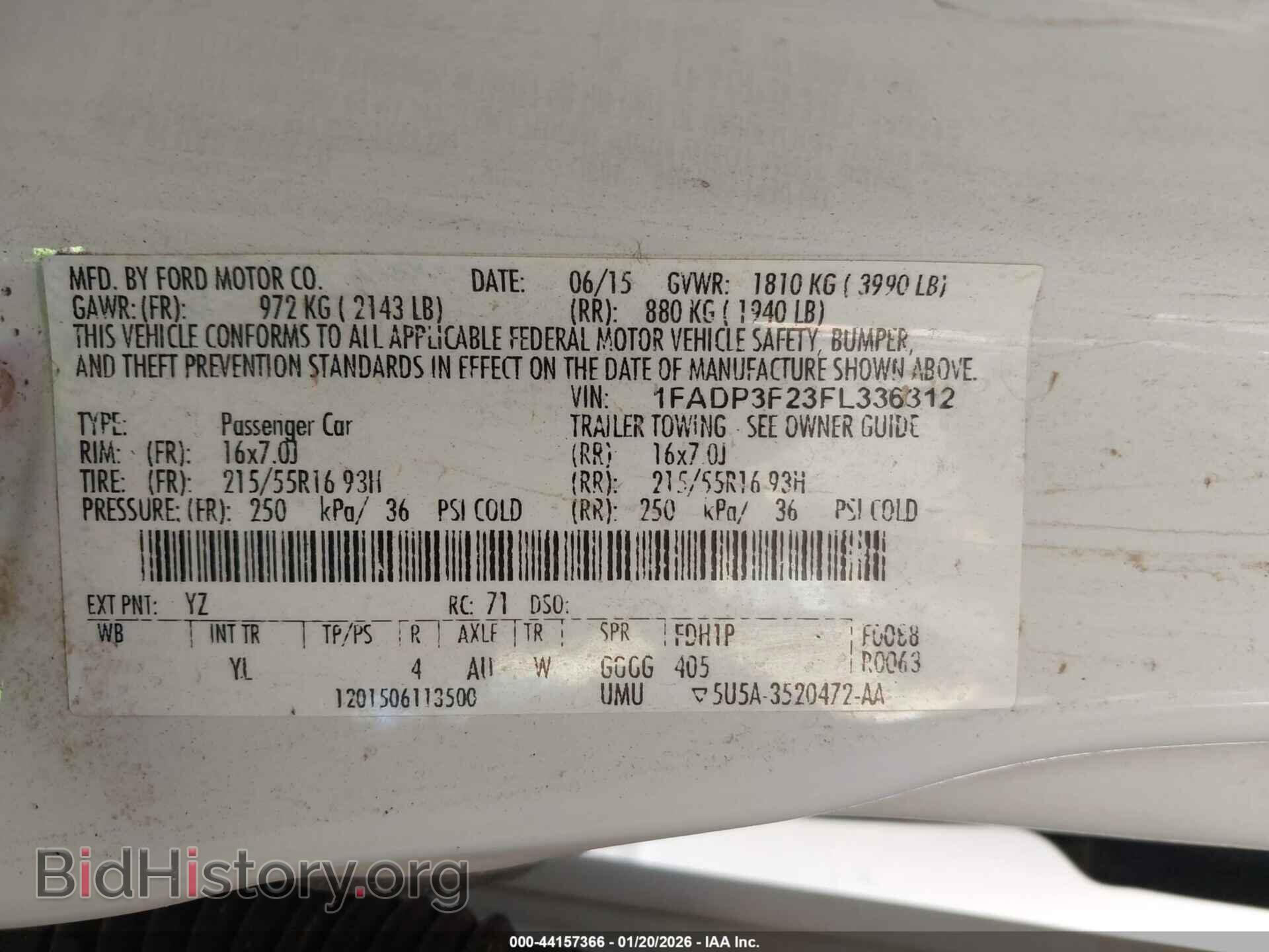 2015 FORD FOCUS - VIN: 1FADP3F23FL336312 - Photo 9
