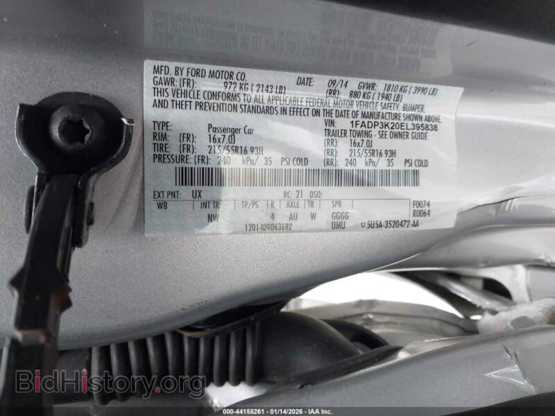 2014 Ford FOCUS (VIN 1FADP3K20EL395838) — photo 9 of 16