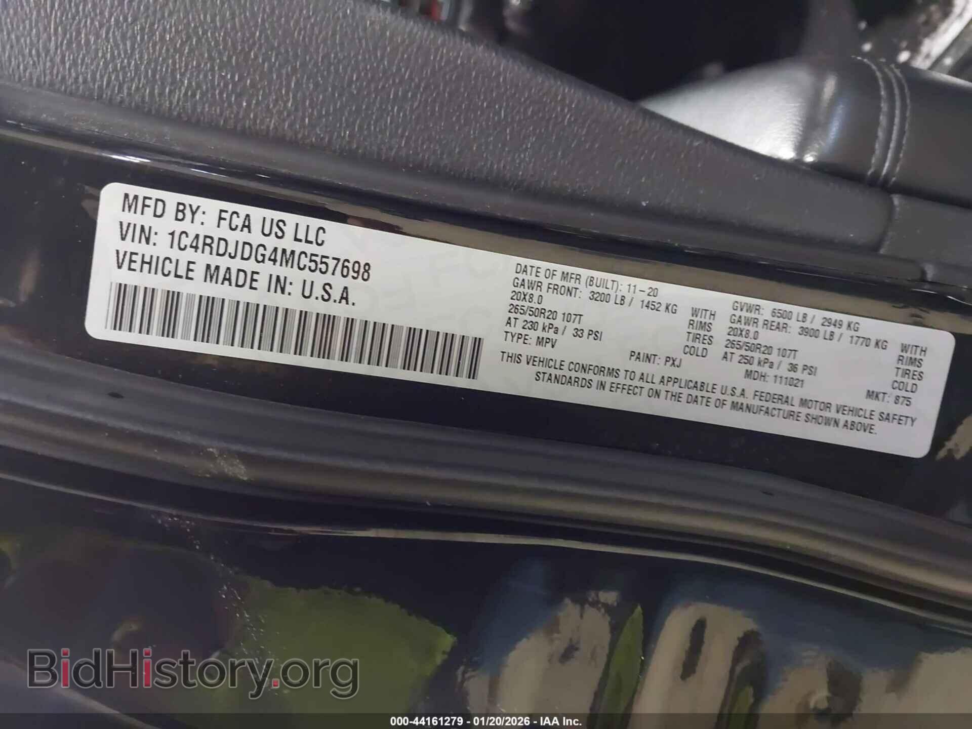 2021 DODGE DURANGO - VIN: 1C4RDJDG4MC557698 - Photo 9