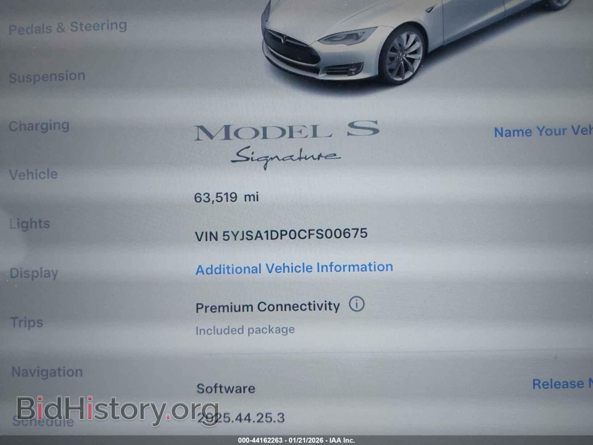 2012 TESLA MODEL S - VIN: 5YJSA1DP0CFS00675 - Photo 16