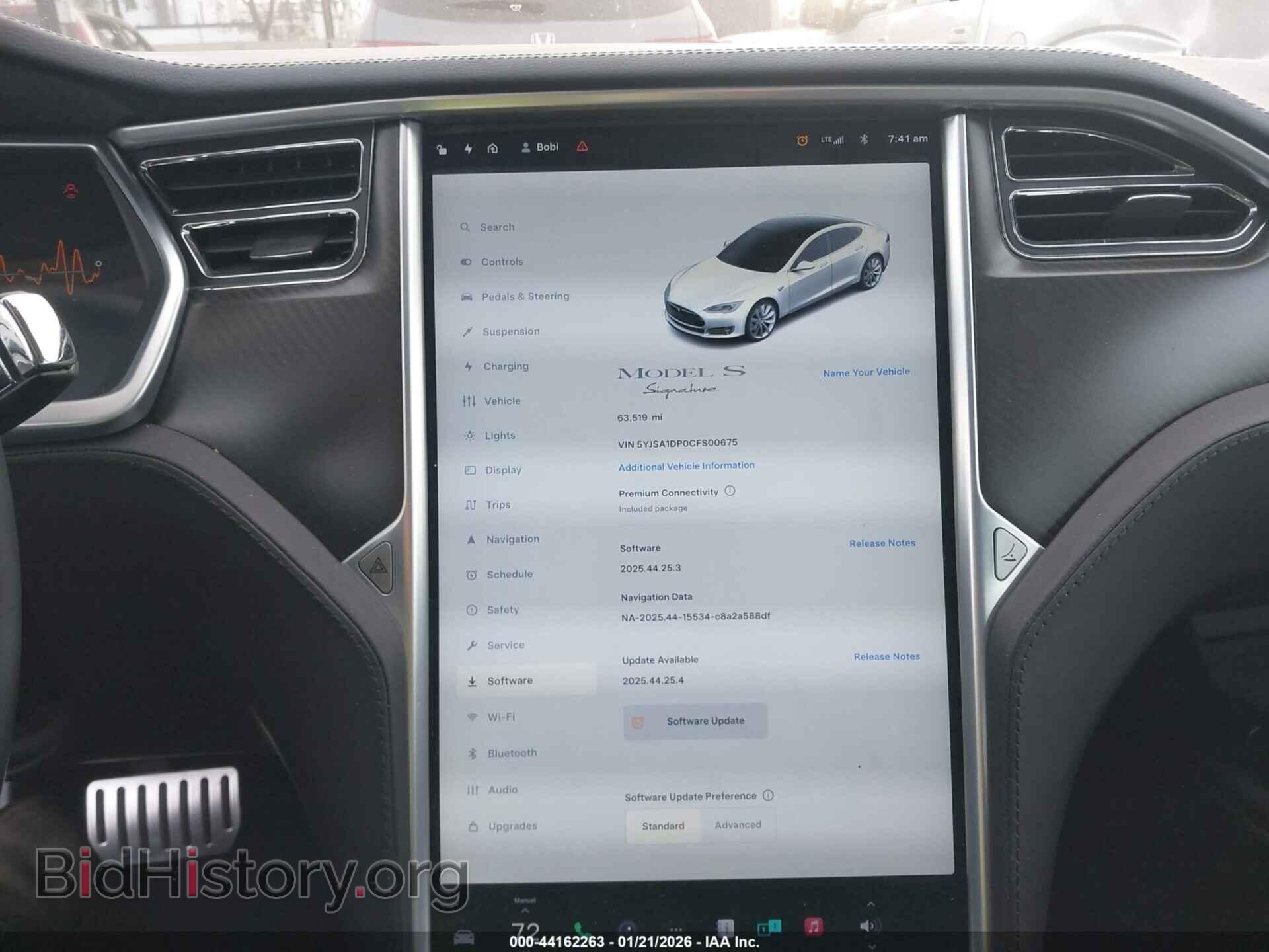2012 TESLA MODEL S - VIN: 5YJSA1DP0CFS00675 - Photo 7