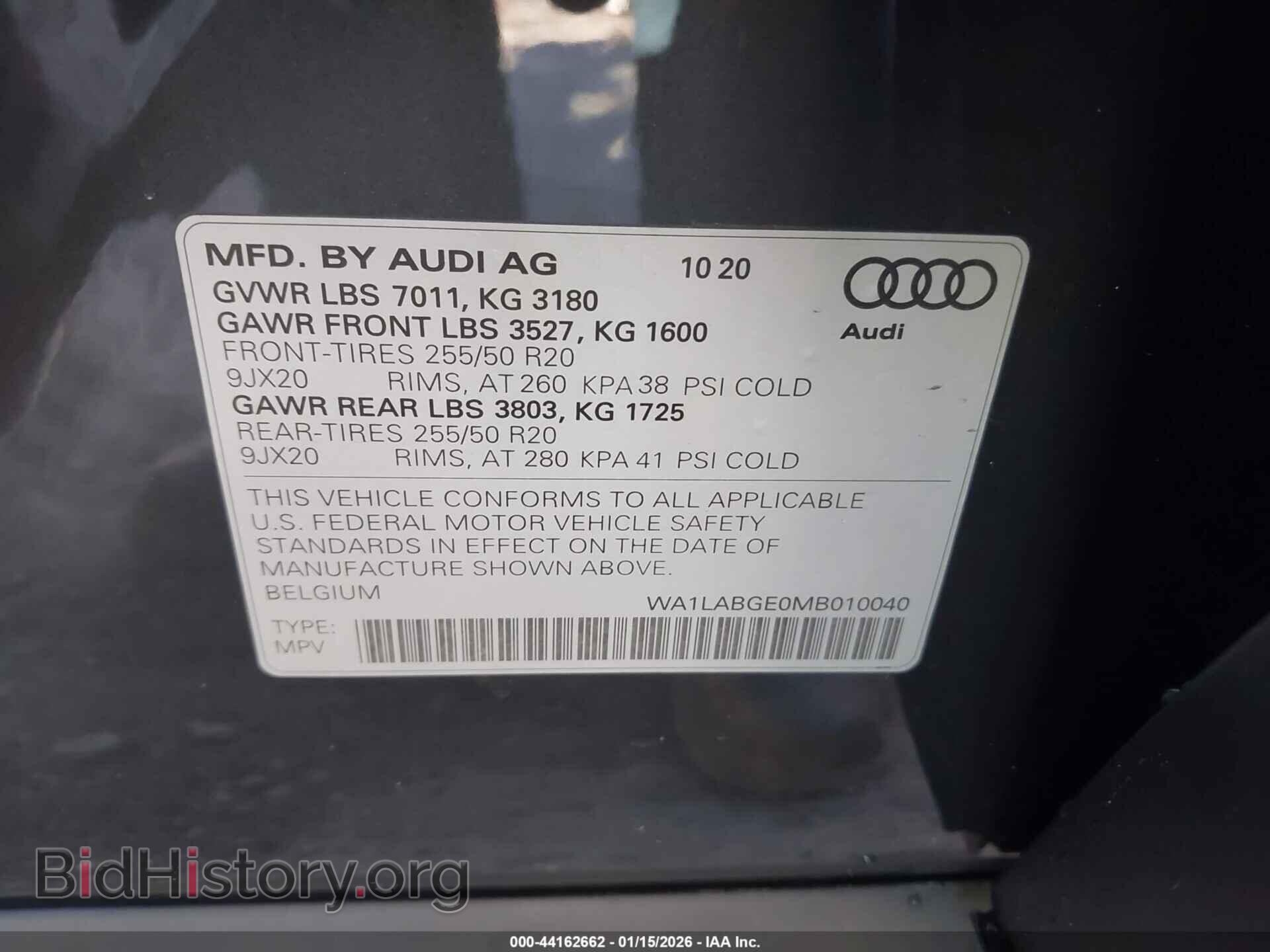 2021 AUDI E-TRON - VIN: WA1LABGE0MB010040 - Photo 9