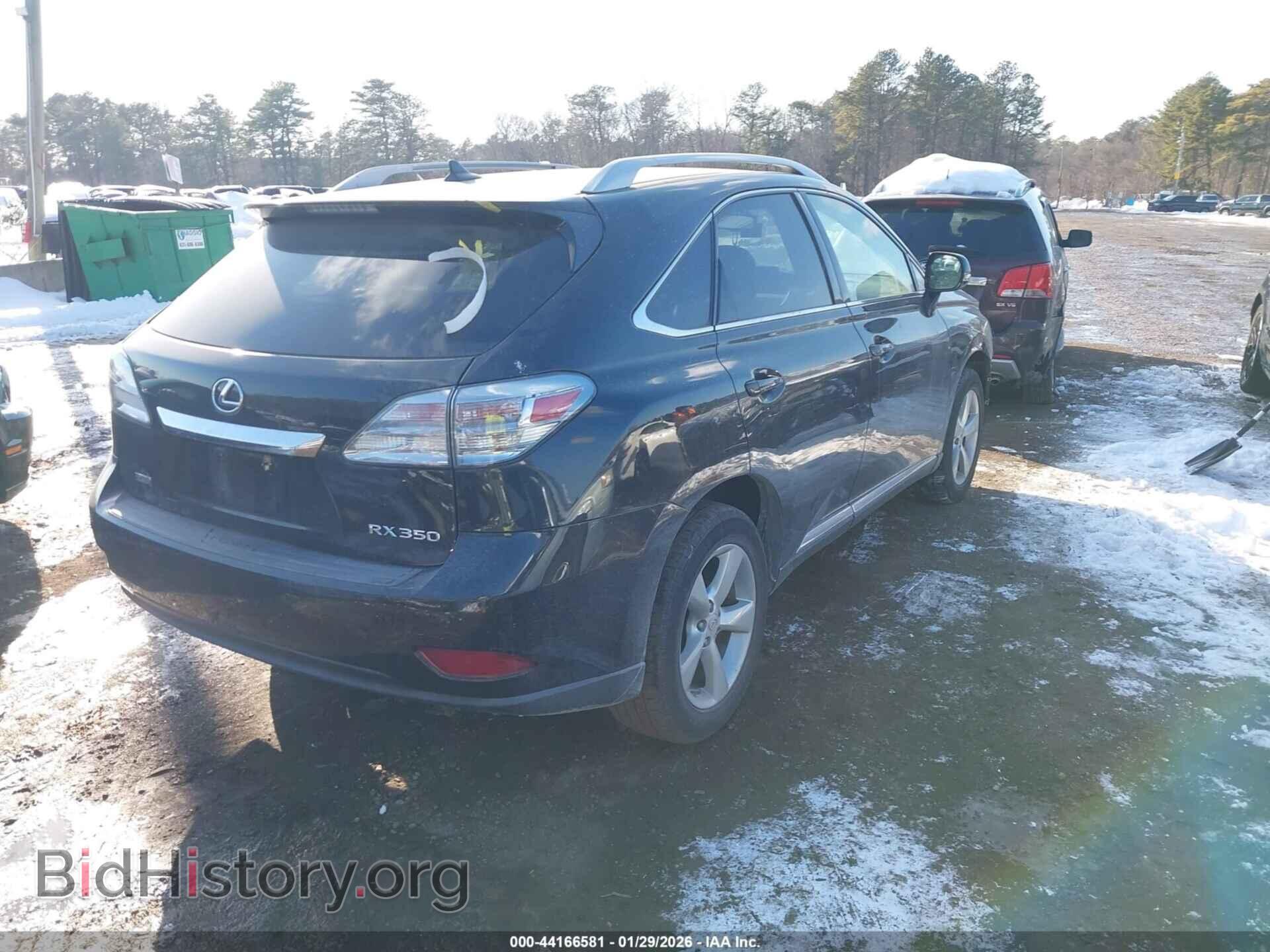 2011 LEXUS RX 350 - VIN: 2T2BK1BAXBC116633 - Фото 4