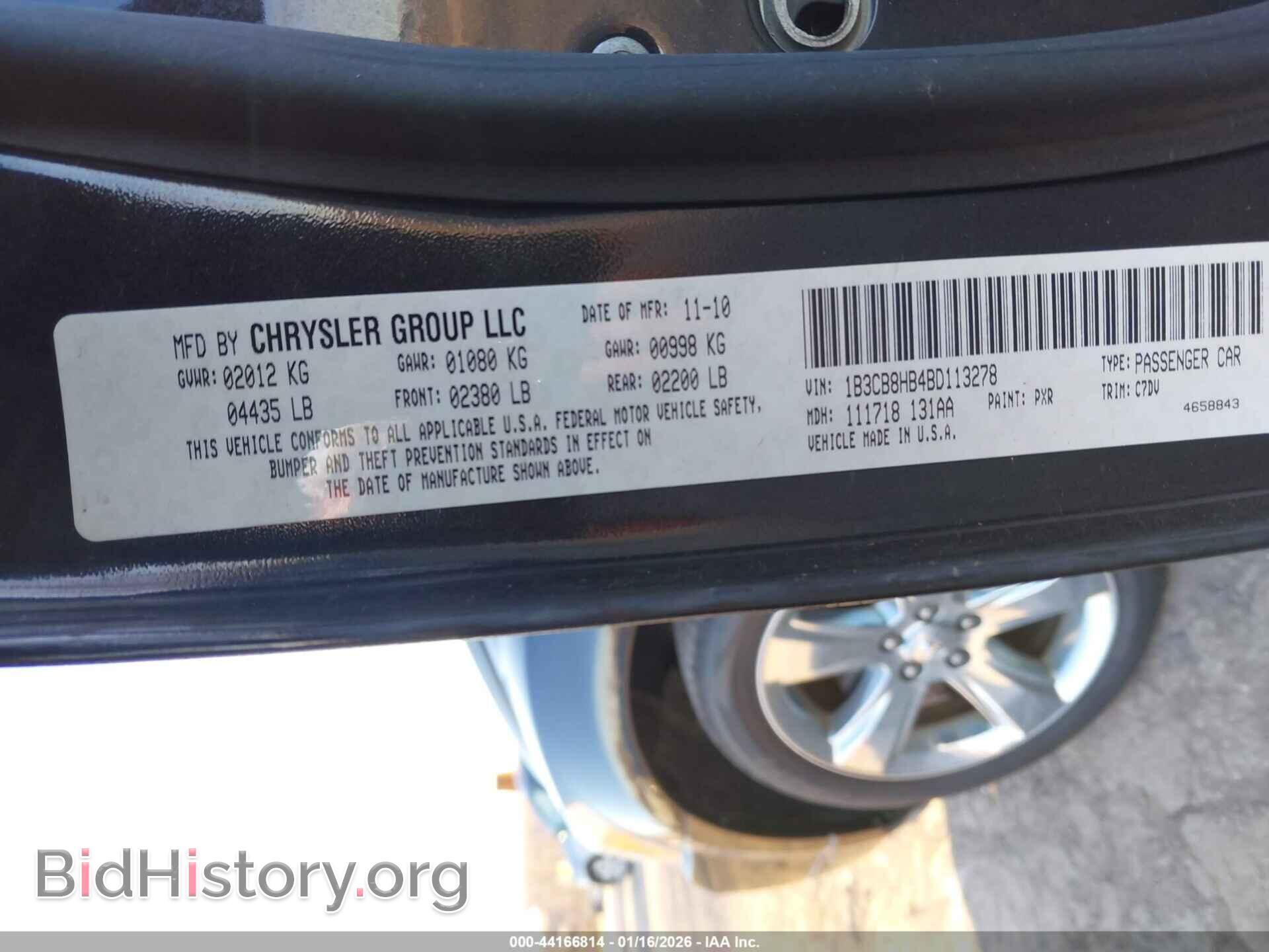 2011 DODGE CALIBER - VIN: 1B3CB8HB4BD113278 - Photo 9