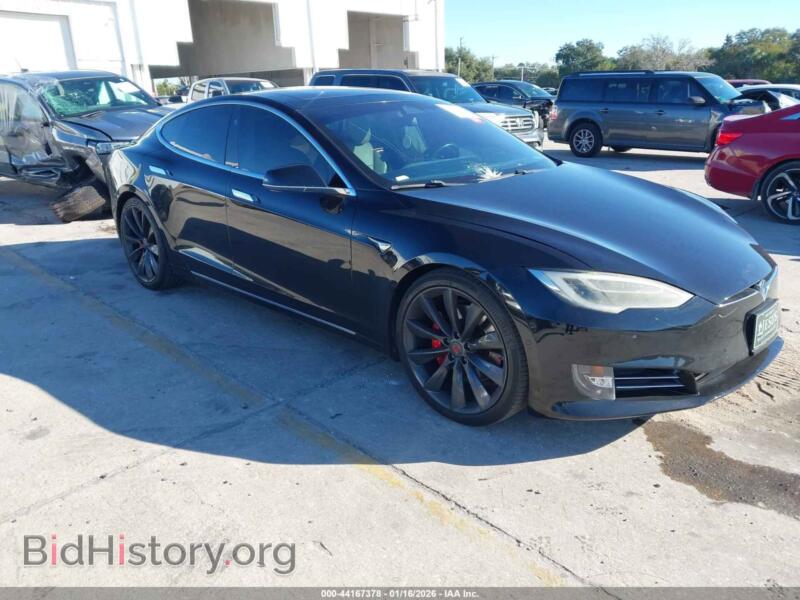 2016 Tesla MODEL S 90d/P100D/P85D/P90D (VIN 5YJSA1E46GF168194) — фото 1 из 17, IAAI, повреждение: левая передняя часть