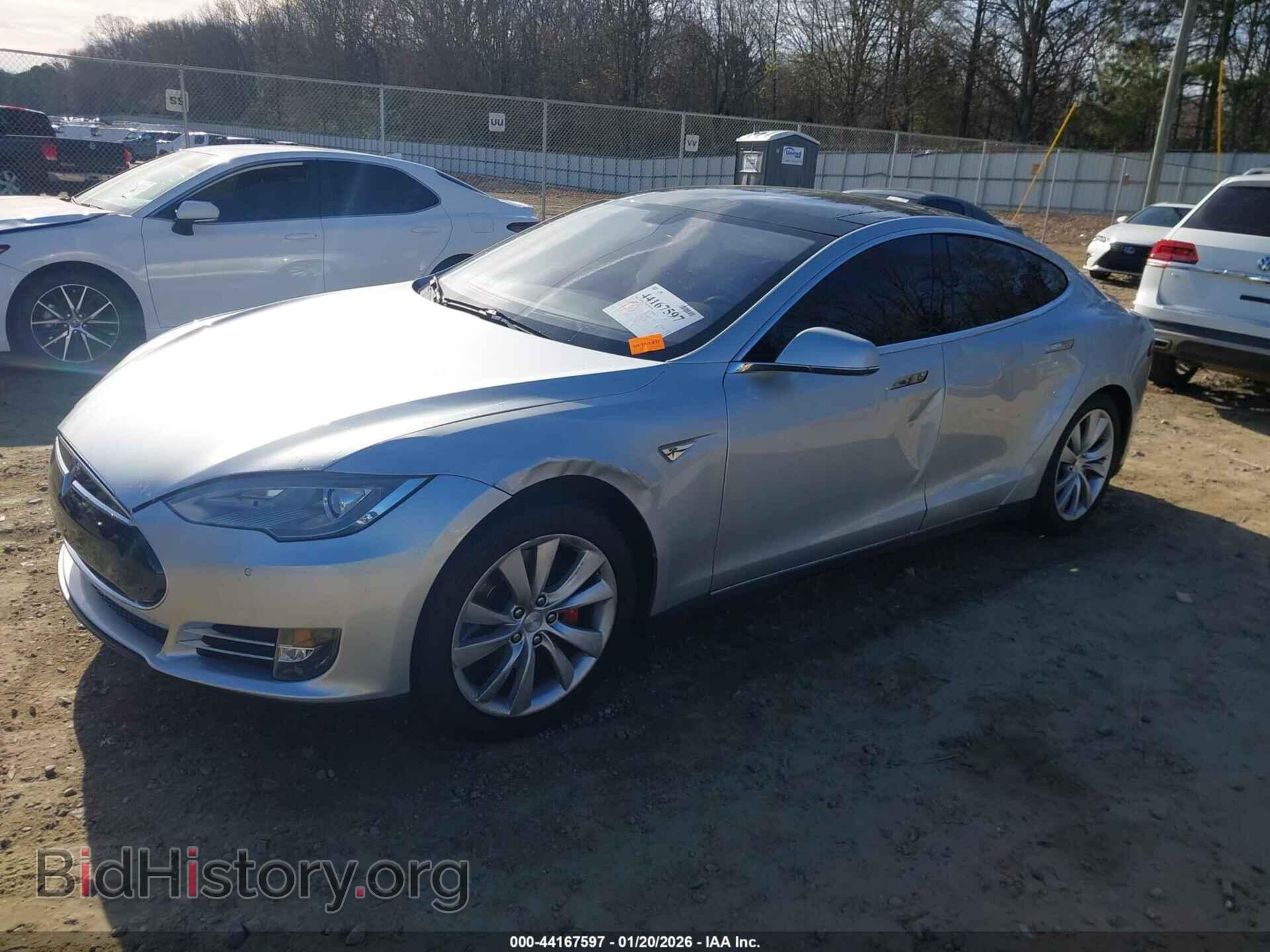 2014 TESLA MODEL S - VIN: 5YJSA1H18EFP40901 - Фото 2