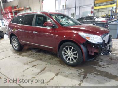 2017 Buick ENCLAVE Leather, burgundy — VIN 5GAKVBKD0HJ201510, IAAI