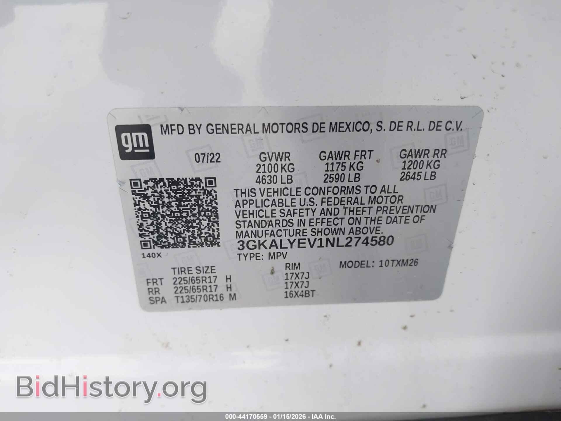 2022 GMC TERRAIN - VIN: 3GKALYEV1NL274580 - Фото 9