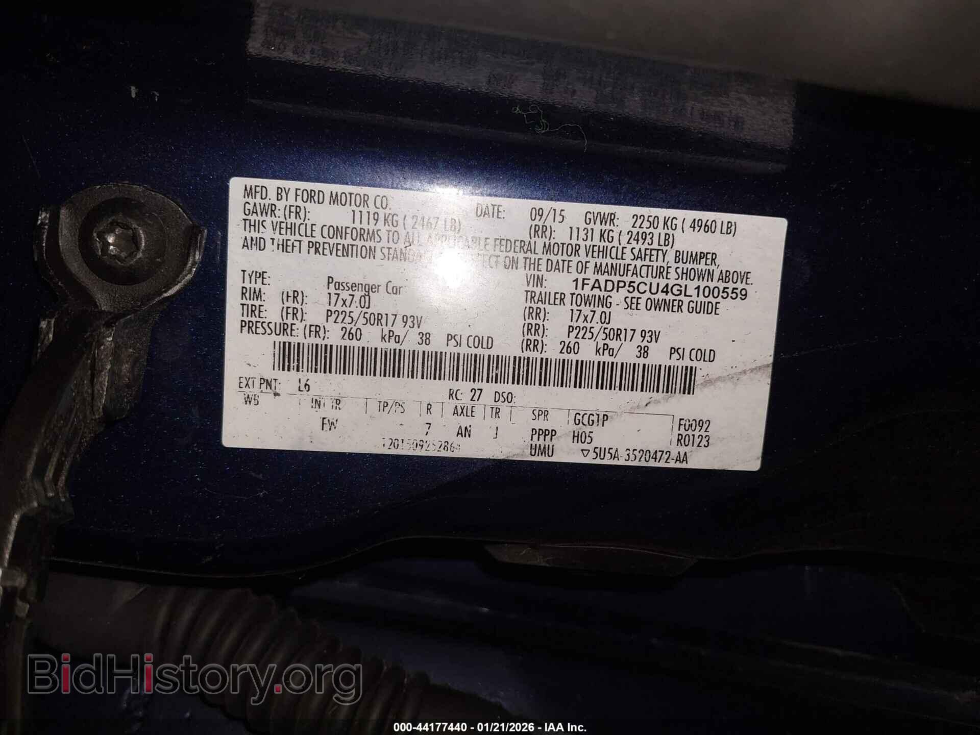 2016 FORD C-MAX ENERGI - VIN: 1FADP5CU4GL100559 - Photo 9