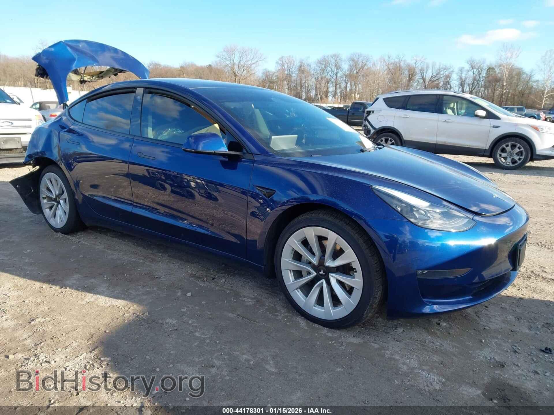 Photo 5YJ3E1EB7NF111507 - TESLA MODEL 3 2022
