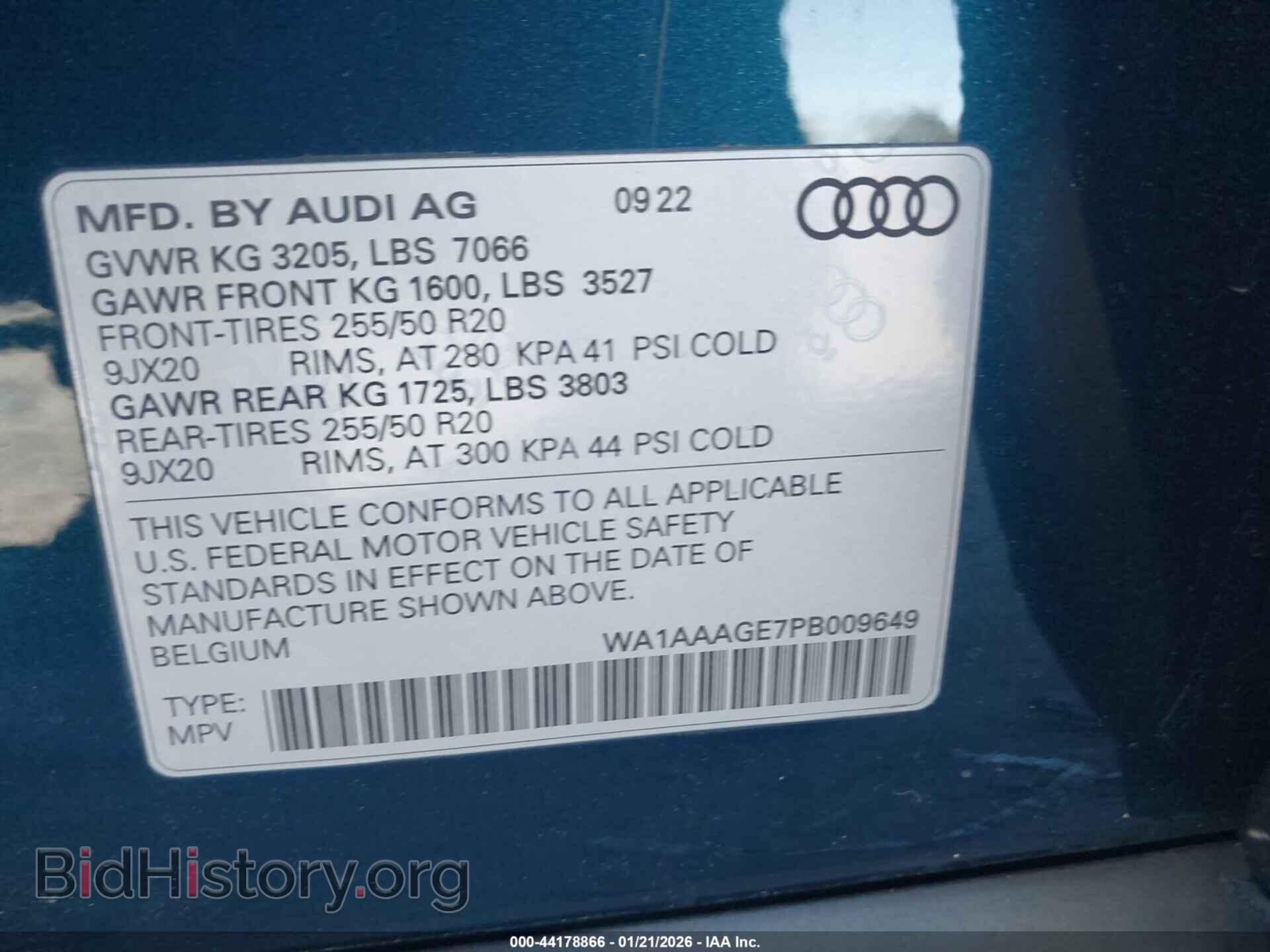 2023 AUDI E-TRON - VIN: WA1AAAGE7PB009649 - Фото 9