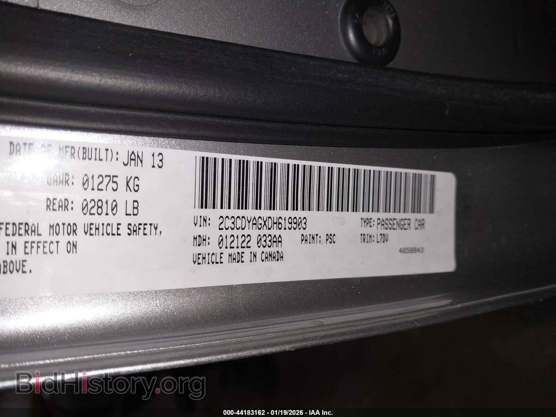 2013 DODGE CHALLENGER - VIN: 2C3CDYAGXDH619903 - Photo 9
