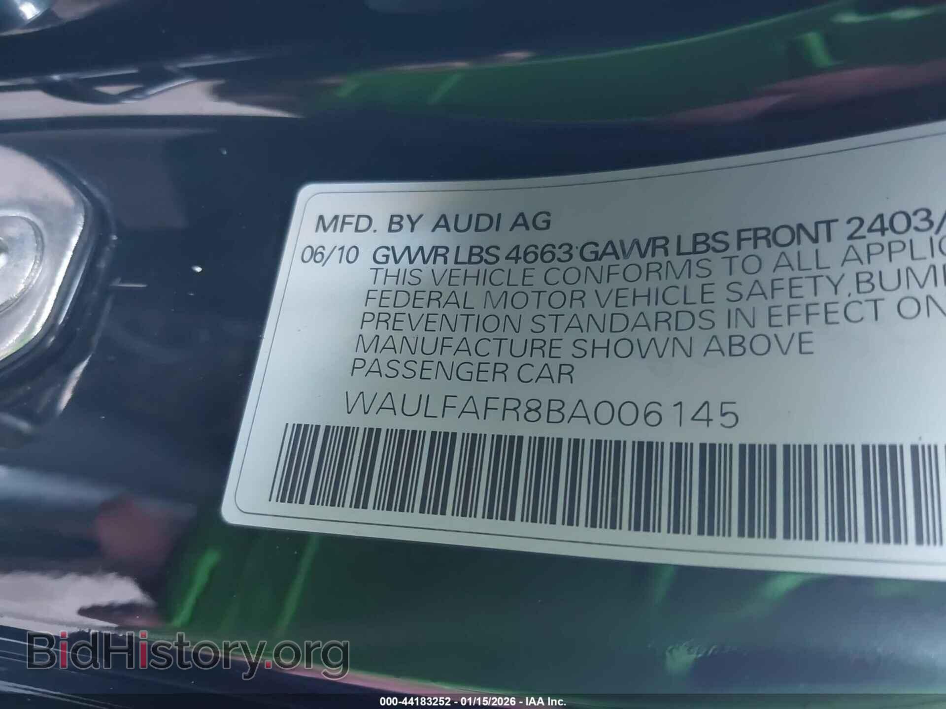2011 AUDI A5 - VIN: WAULFAFR8BA006145 - Photo 9