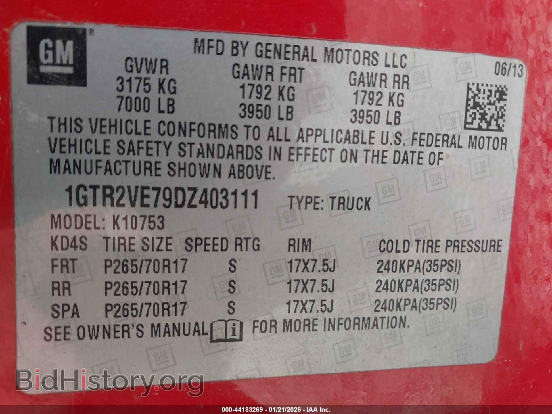 2013 GMC SIERRA 1500 - VIN: 1GTR2VE79DZ403111 - Фото 9