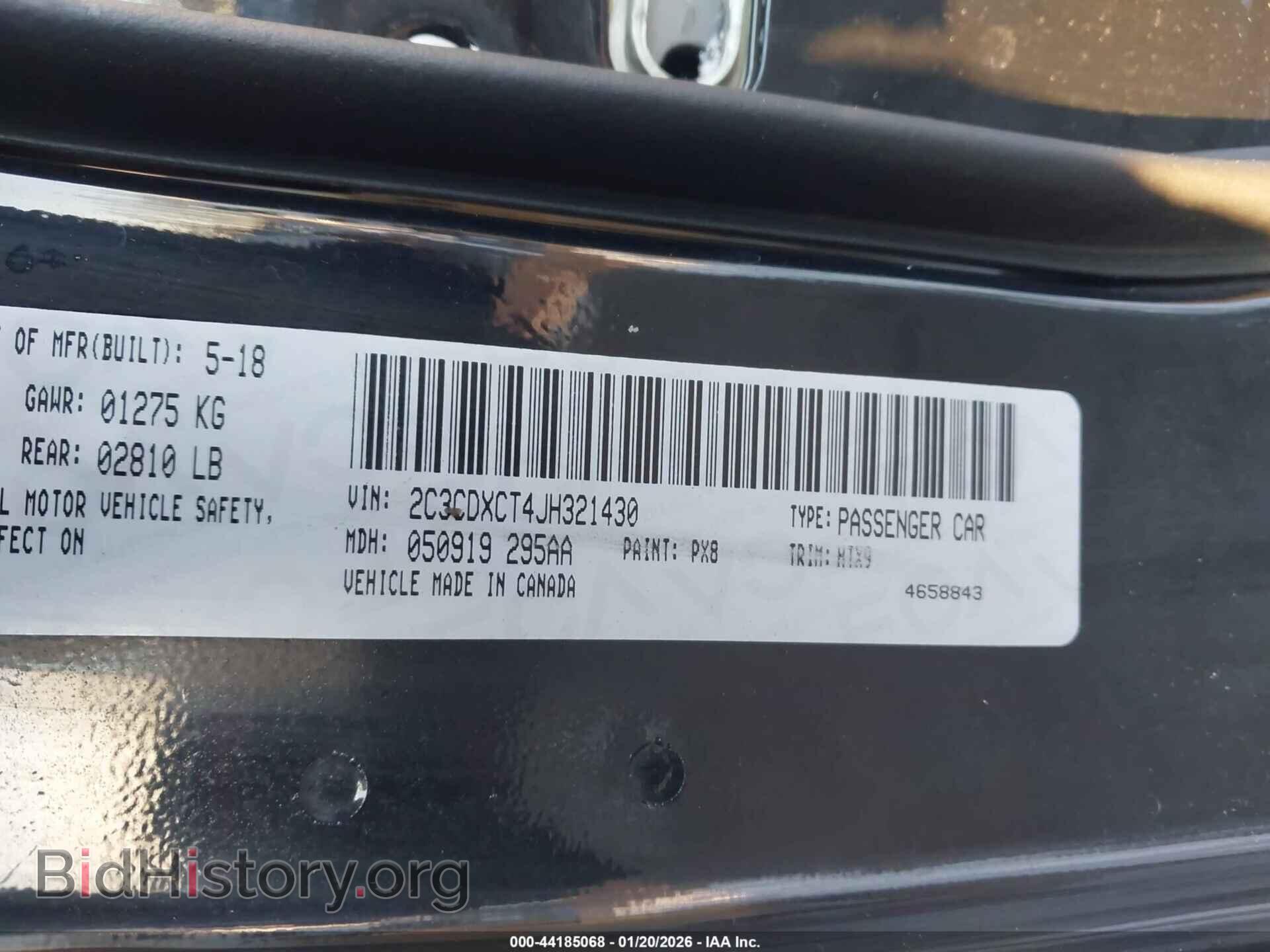 2018 DODGE CHARGER - VIN: 2C3CDXCT4JH321430 - Фото 9