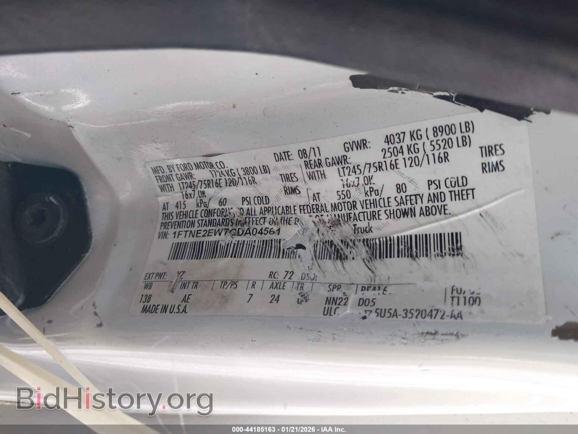 2012 FORD E-250 - VIN: 1FTNE2EW7CDA04561 - Photo 9
