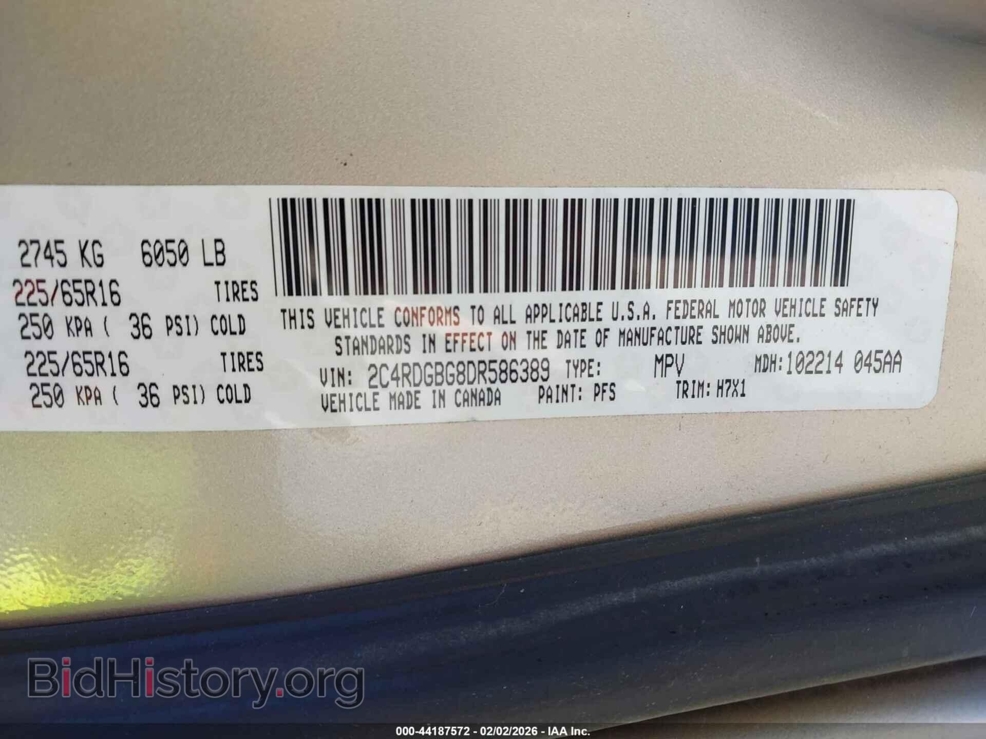 2013 DODGE GRAND CARAVAN - VIN: 2C4RDGBG8DR586389 - Фото 9