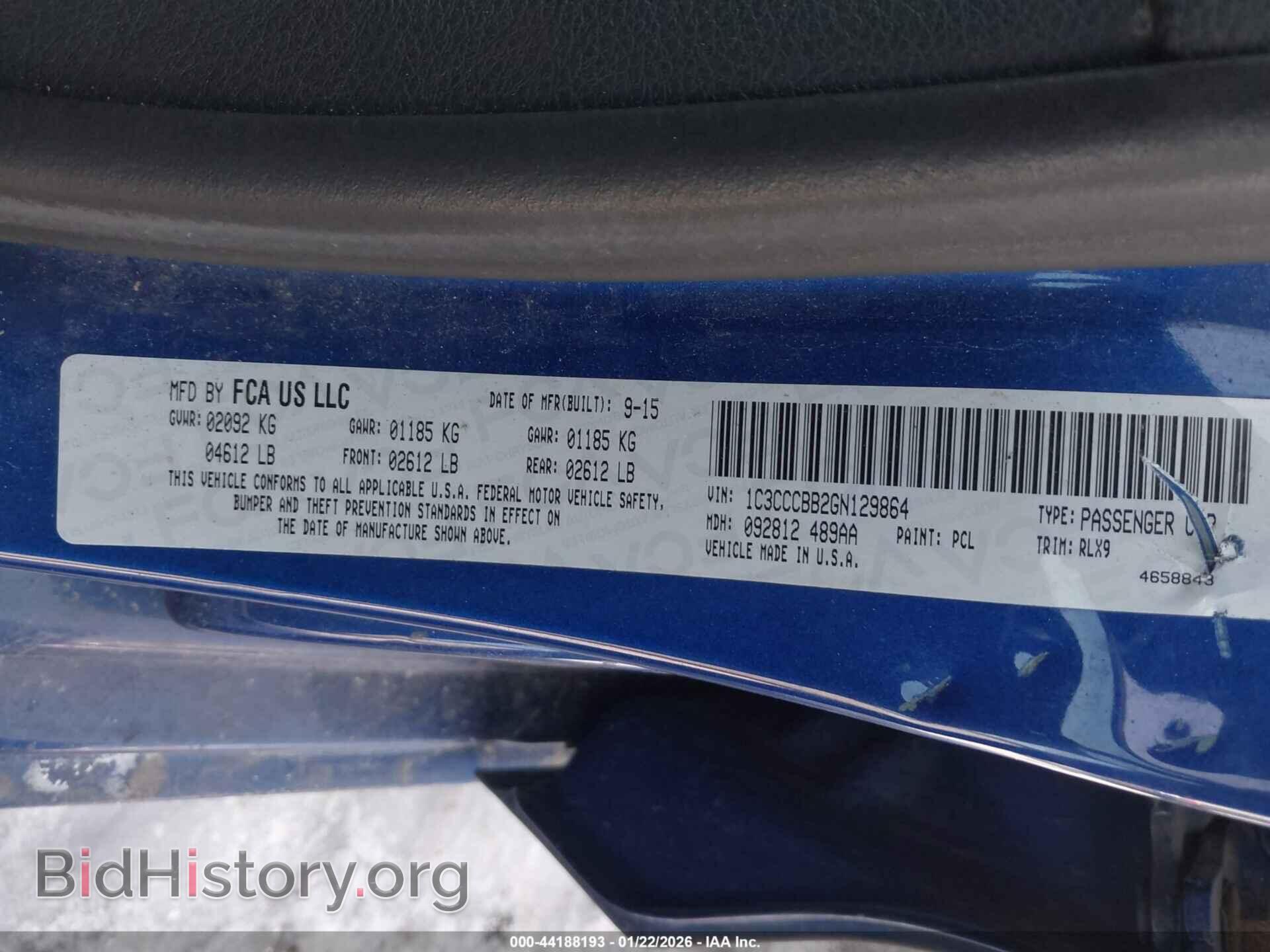 2016 CHRYSLER 200 - VIN: 1C3CCCBB2GN129864 - Photo 9