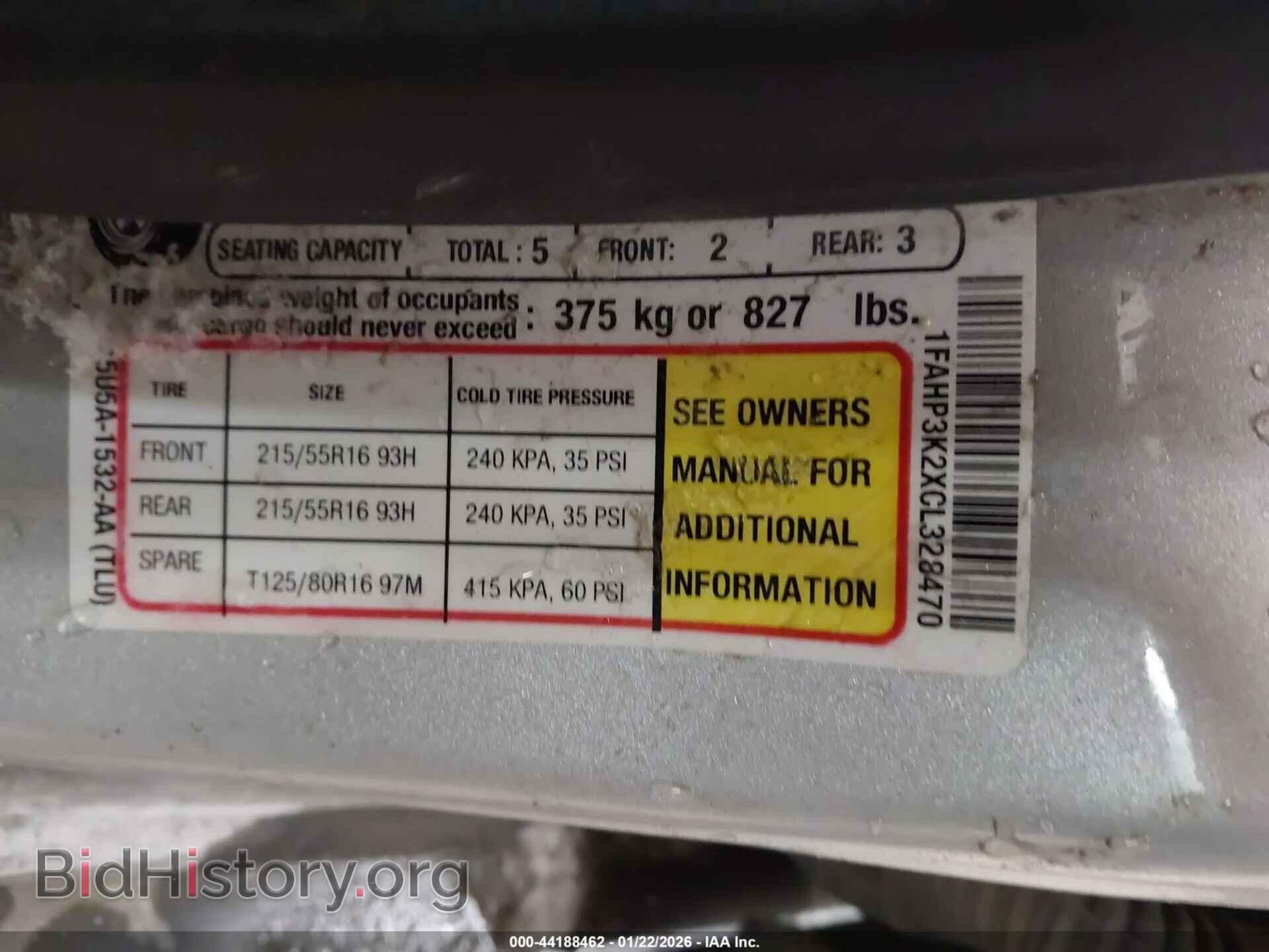 2012 FORD FOCUS - VIN: 1FAHP3K2XCL328470 - Photo 9