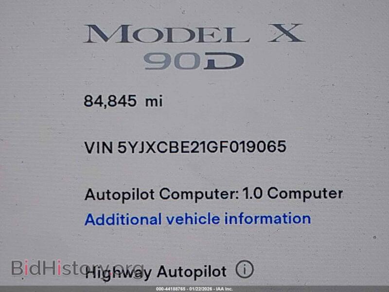 2016 Tesla MODEL X (VIN 5YJXCBE21GF019065) — photo 16 of 22