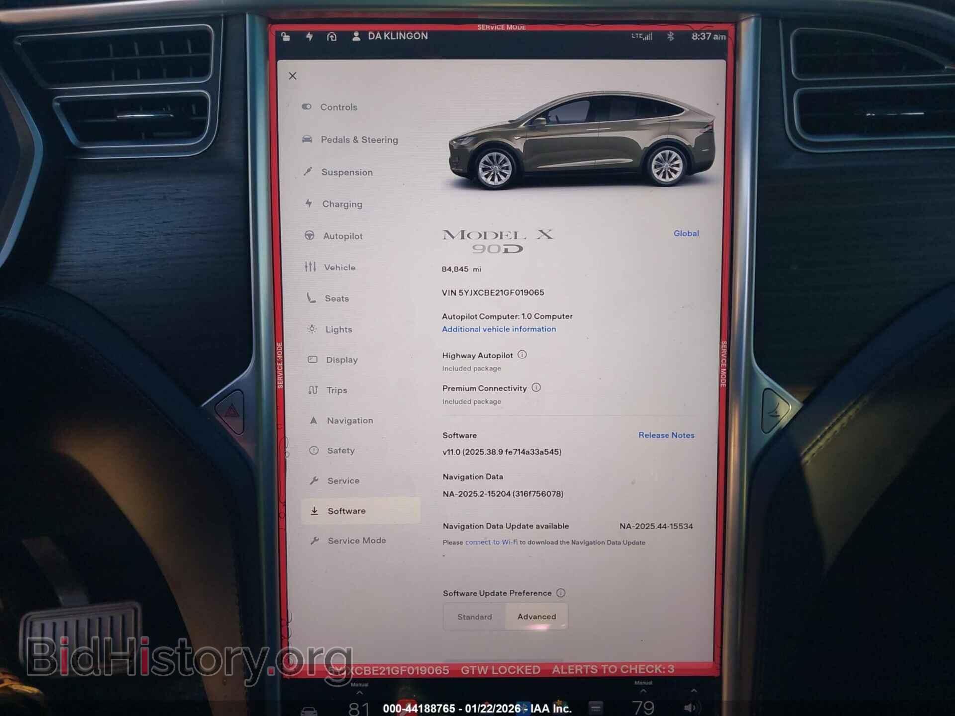 2016 TESLA MODEL X - VIN: 5YJXCBE21GF019065 - Photo 7