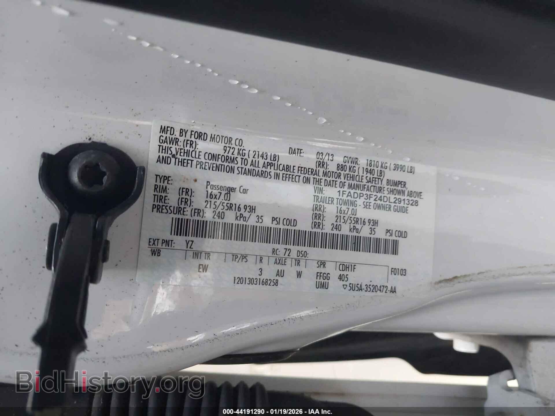 2013 FORD FOCUS - VIN: 1FADP3F24DL291328 - Photo 9