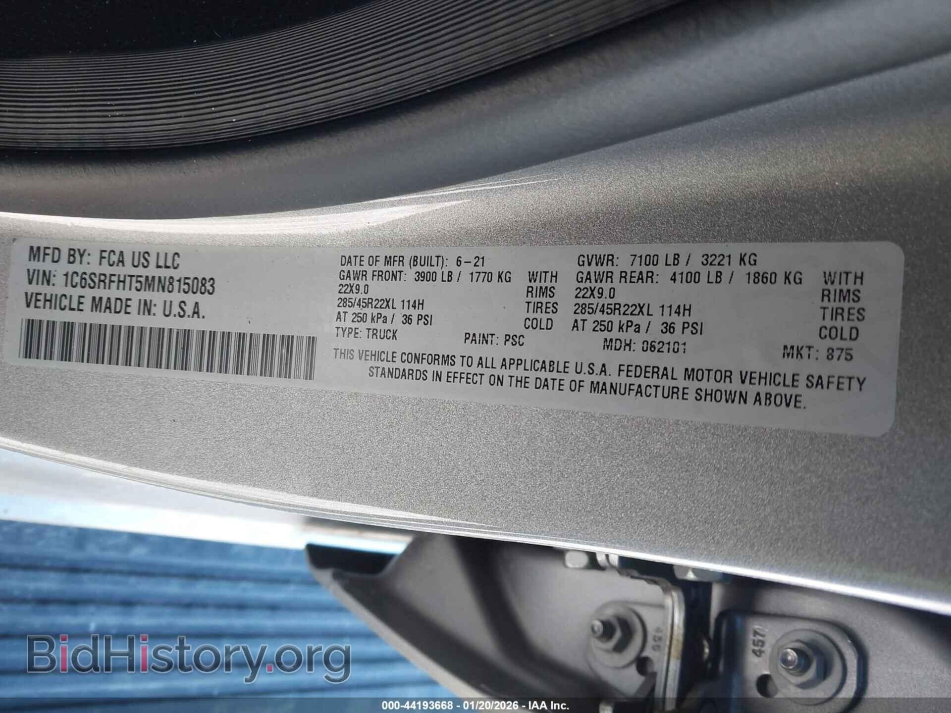 2021 RAM 1500 - VIN: 1C6SRFHT5MN815083 - Photo 9