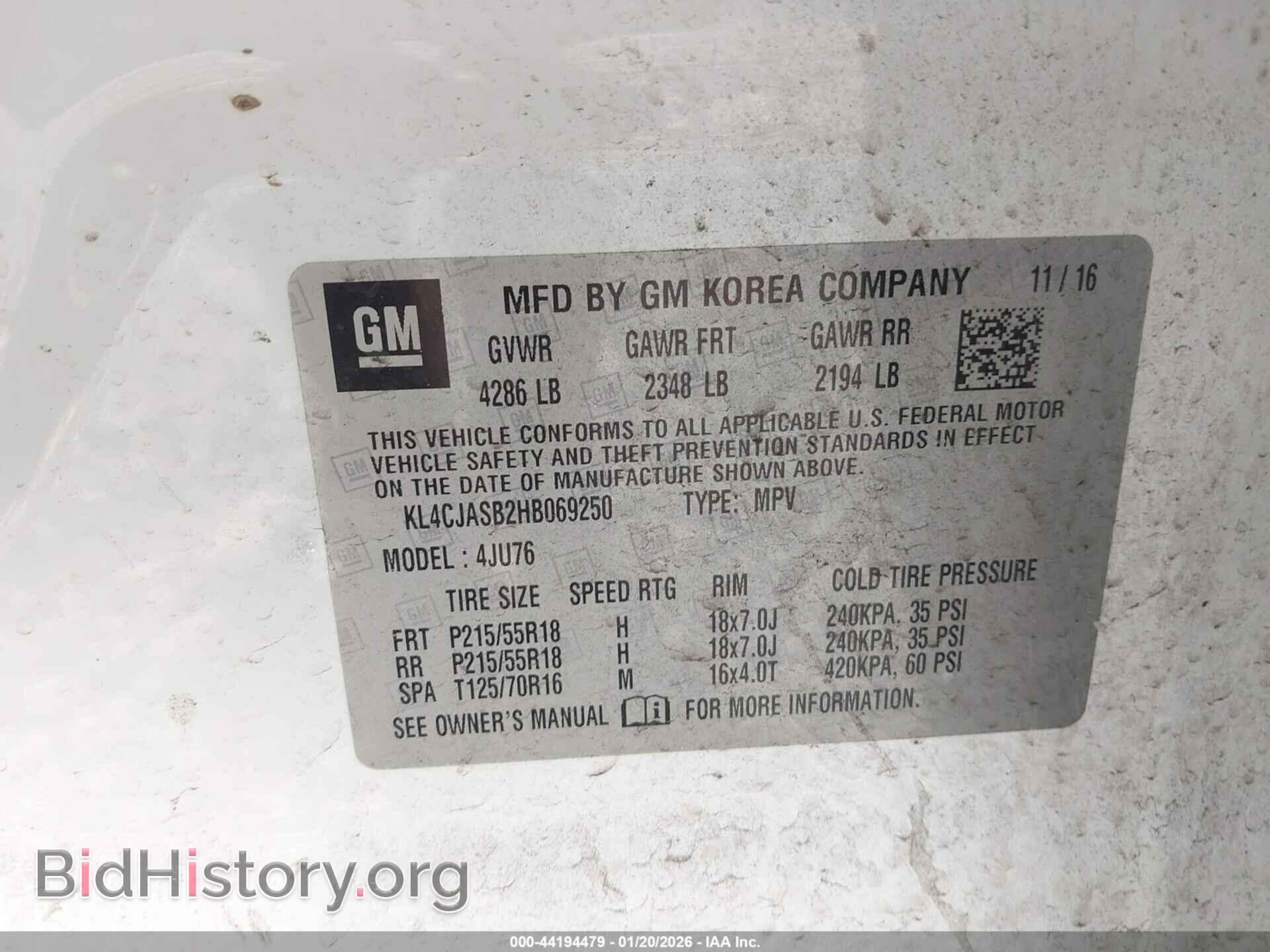2017 BUICK ENCORE - VIN: KL4CJASB2HB069250 - Photo 9