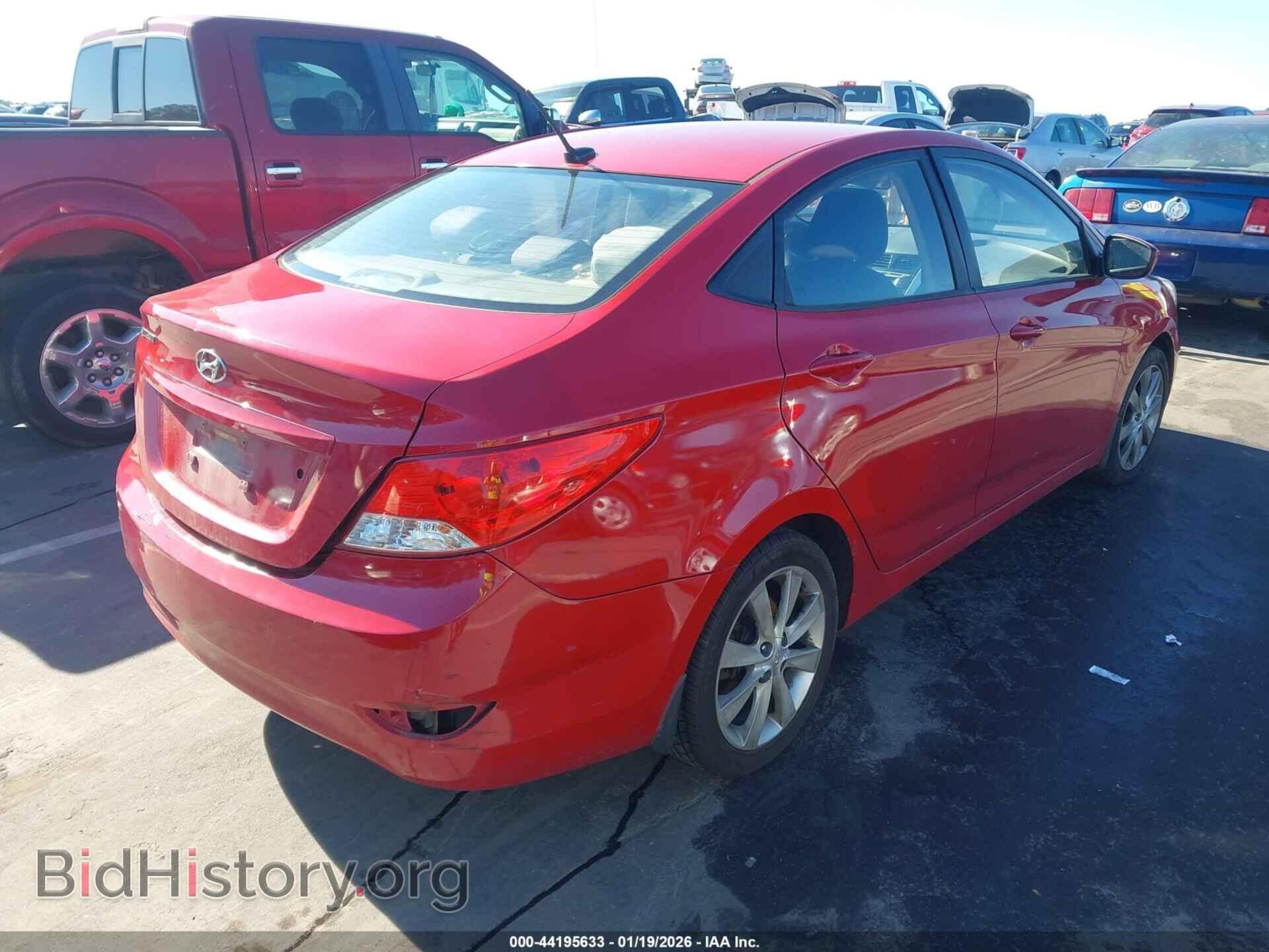 2013 HYUNDAI ACCENT - VIN: KMHCU4AE3DU321043 - Фото 4