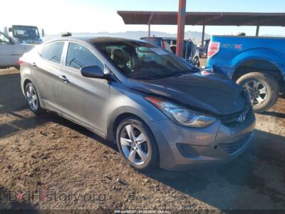 2013 Hyundai ELANTRA GLS, серый — VIN 5NPDH4AE1DH357191, IAAI