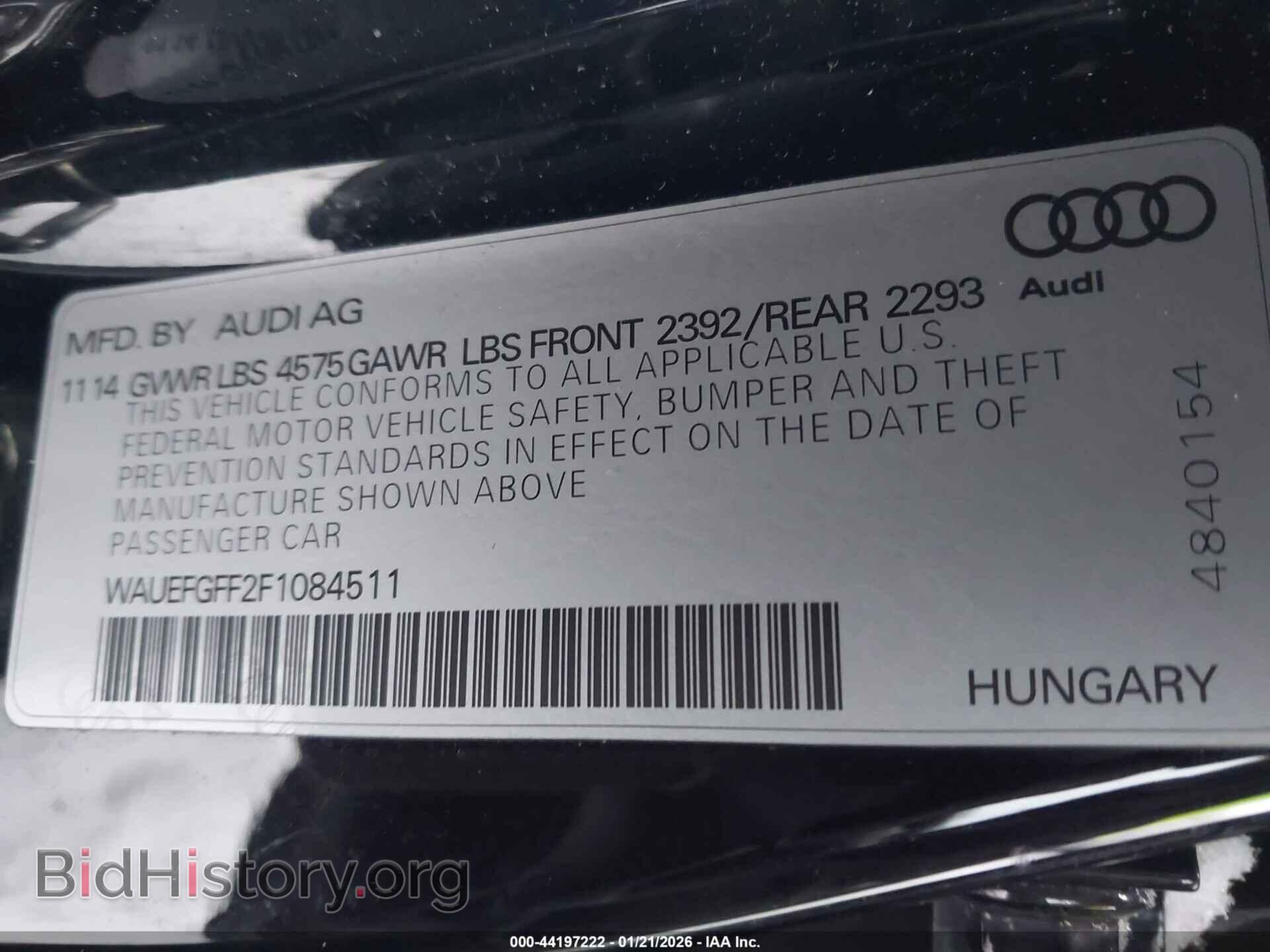 2015 AUDI A3 - VIN: WAUEFGFF2F1084511 - Photo 9