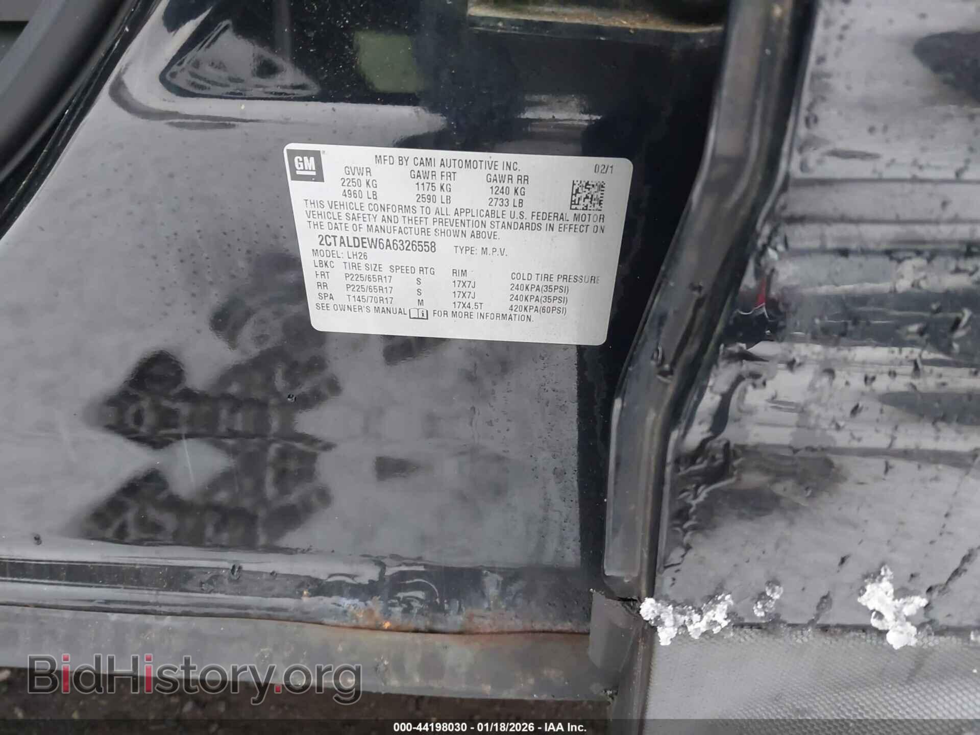2010 GMC TERRAIN - VIN: 2CTALDEW6A6326558 - Photo 9