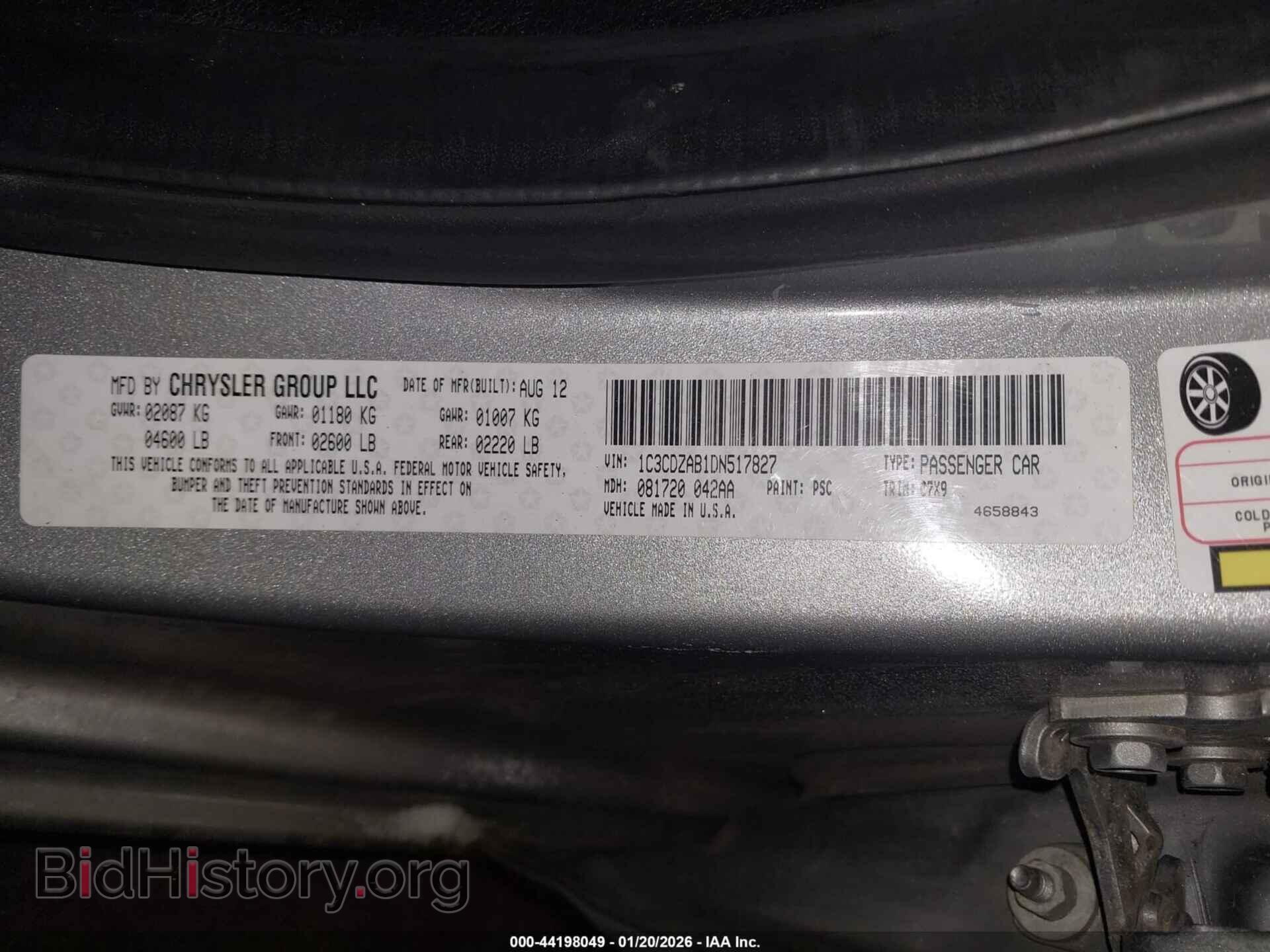 2013 DODGE AVENGER - VIN: 1C3CDZAB1DN517827 - Photo 9