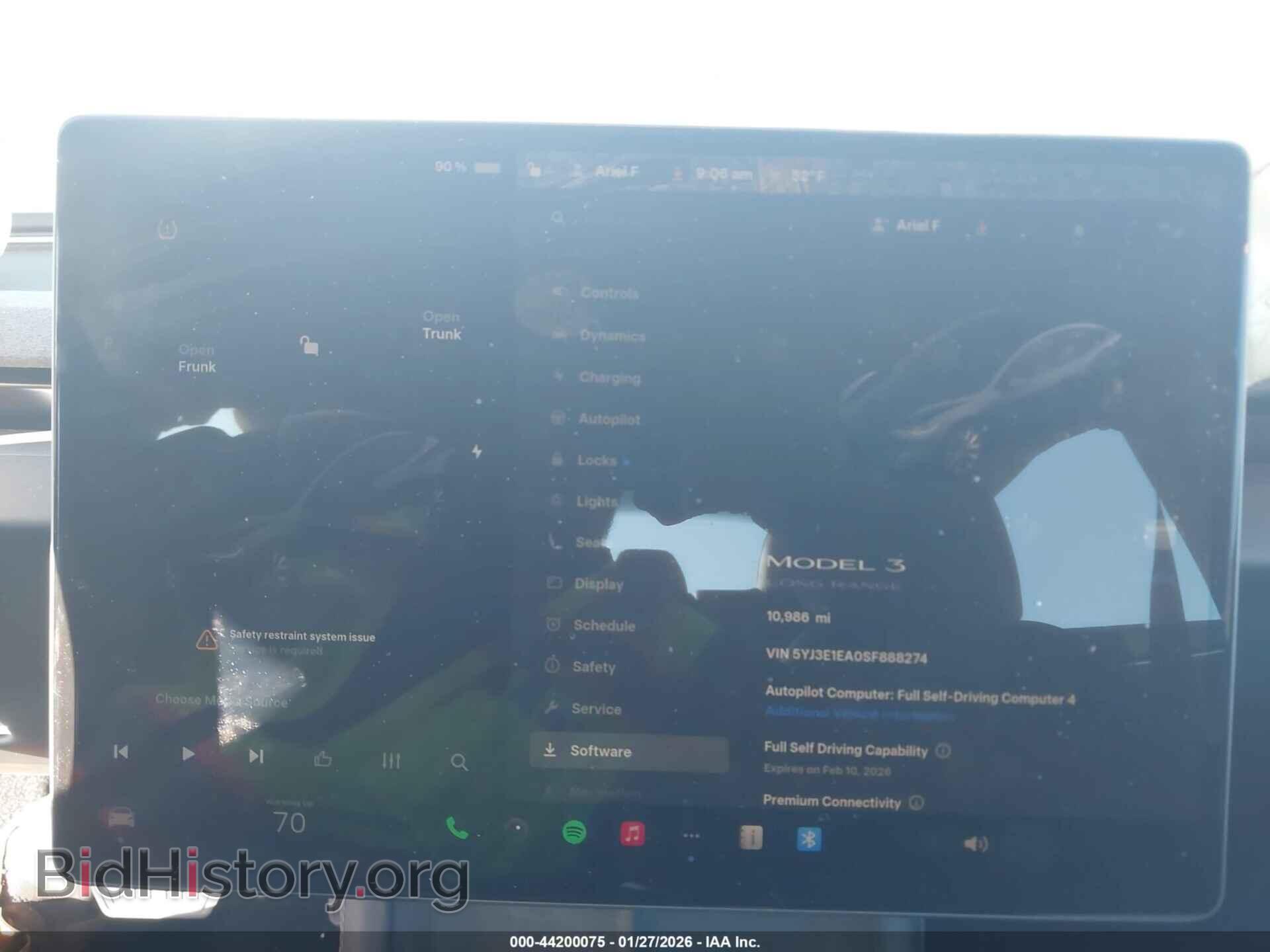 2025 TESLA MODEL 3 - VIN: 5YJ3E1EA0SF888274 - Photo 7