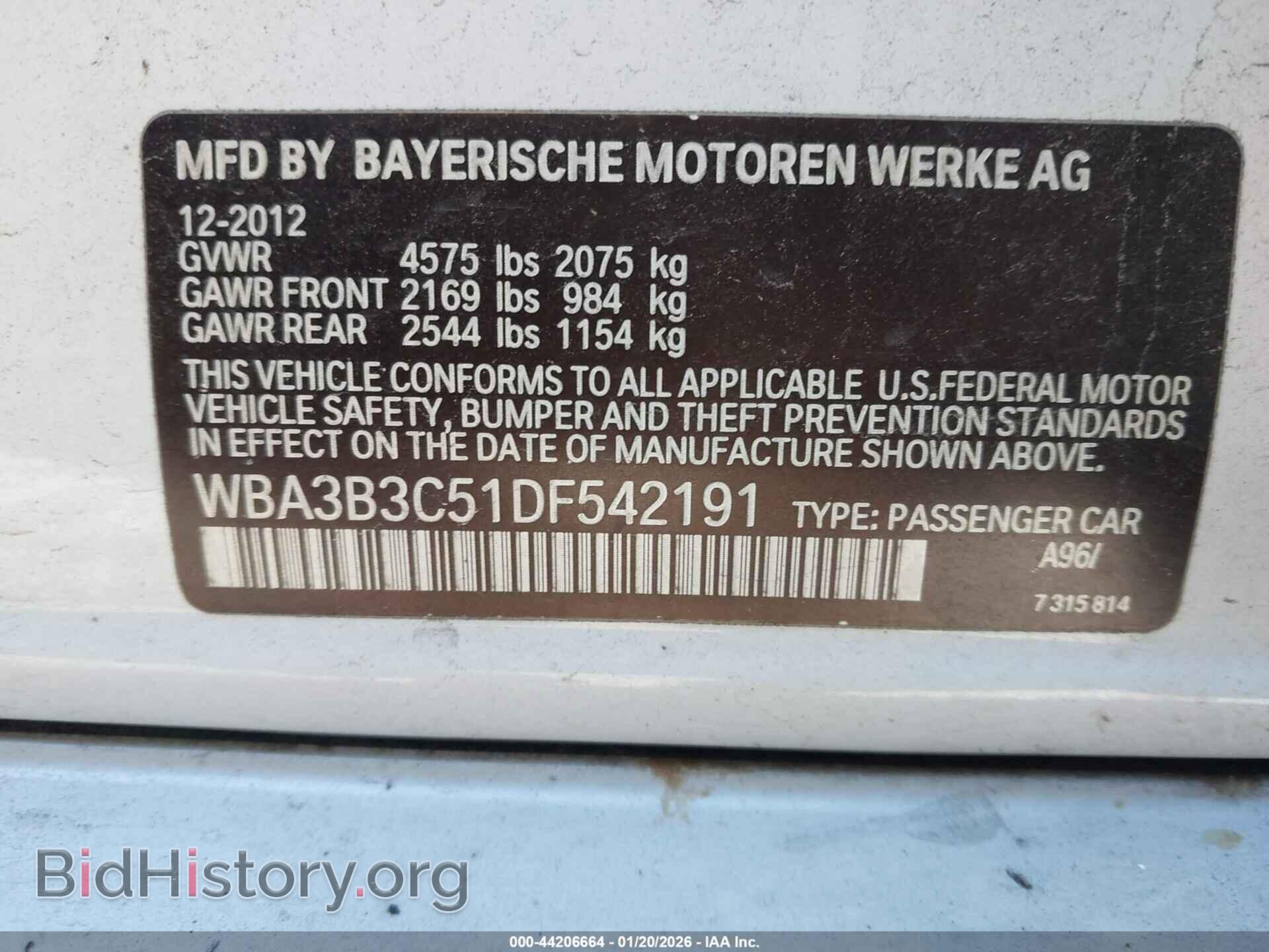 2013 BMW 328I - VIN: WBA3B3C51DF542191 - Фото 9