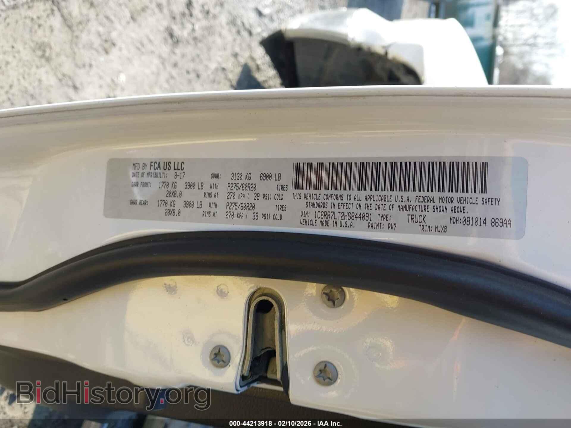 2017 RAM 1500 - VIN: 1C6RR7LT2HS844091 - Фото 9