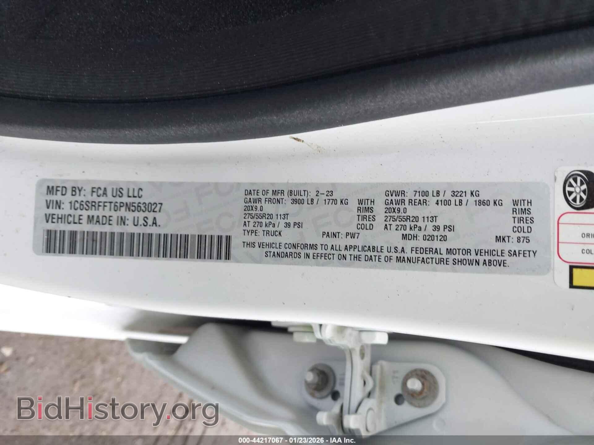 2023 RAM 1500 - VIN: 1C6SRFFT6PN563027 - Фото 9