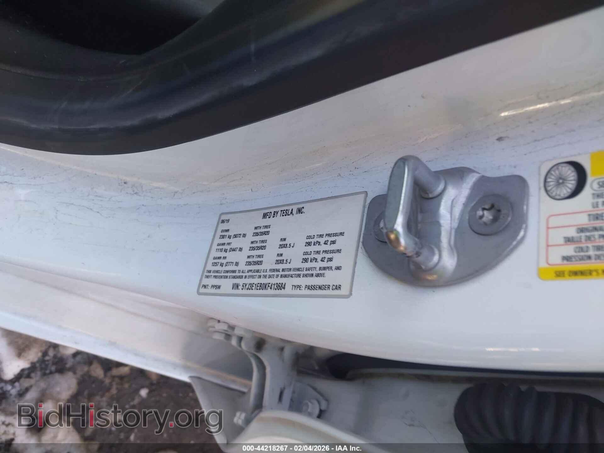 2019 TESLA MODEL 3 - VIN: 5YJ3E1EB0KF413684 - Фото 9