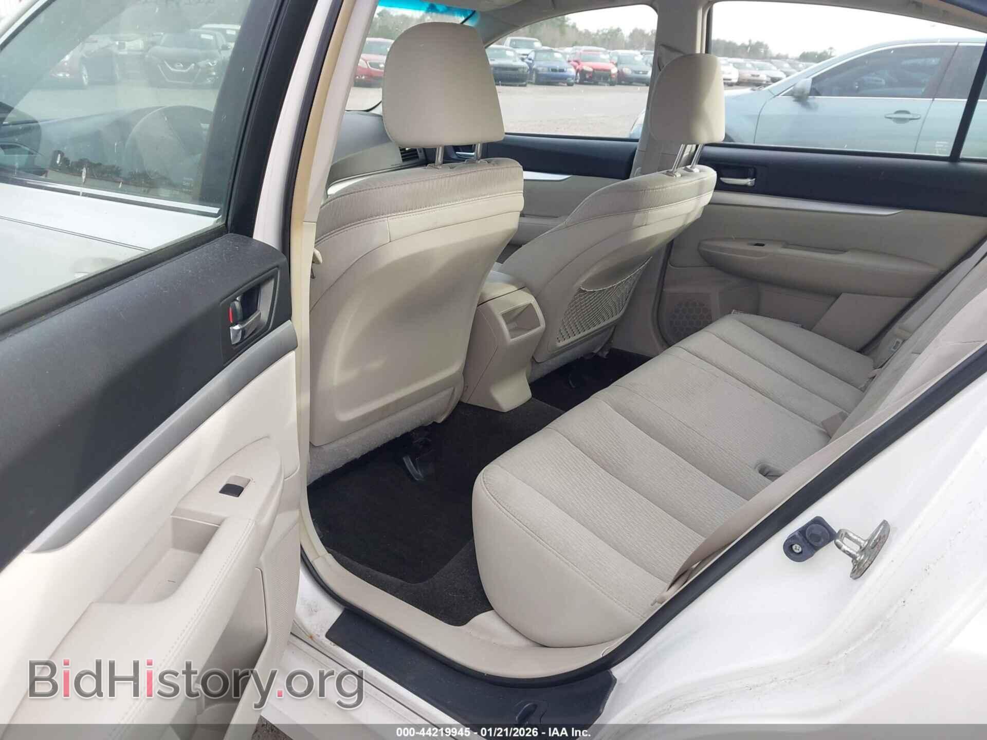 2012 SUBARU LEGACY - VIN: 4S3BMDA67C2009357 - Фото 8