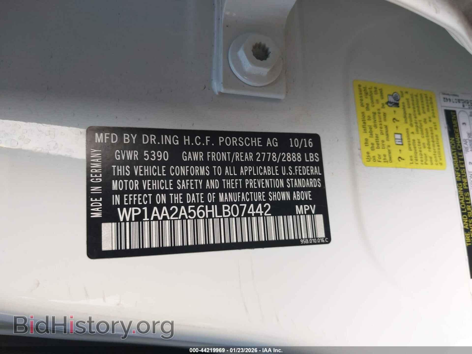 2017 PORSCHE MACAN - VIN: WP1AA2A56HLB07442 - Photo 9