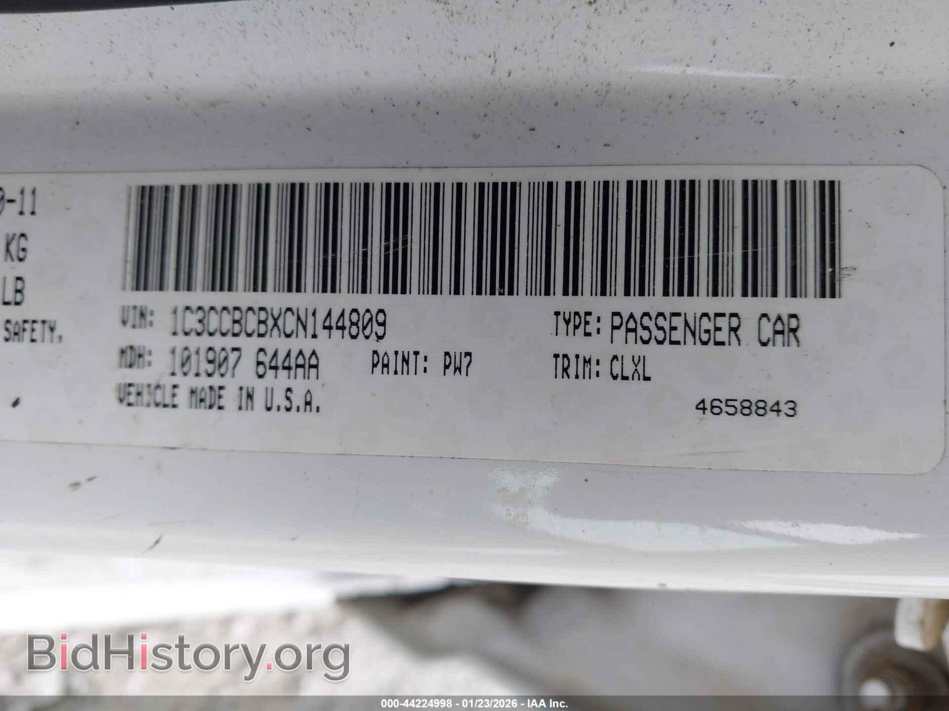 2012 CHRYSLER 200 - VIN: 1C3CCBCBXCN144809 - Photo 9