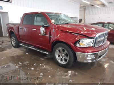 2012 RAM 1500 Laramie, бордовый — VIN 1C6RD7NT9CS272800, IAAI