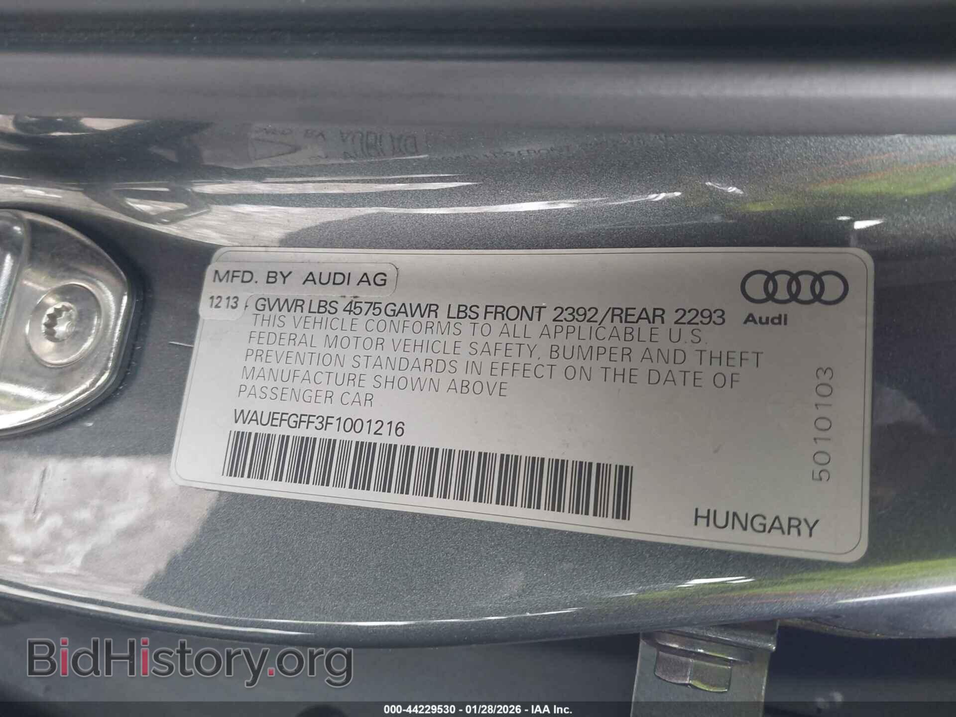 2015 AUDI A3 - VIN: WAUEFGFF3F1001216 - Фото 9