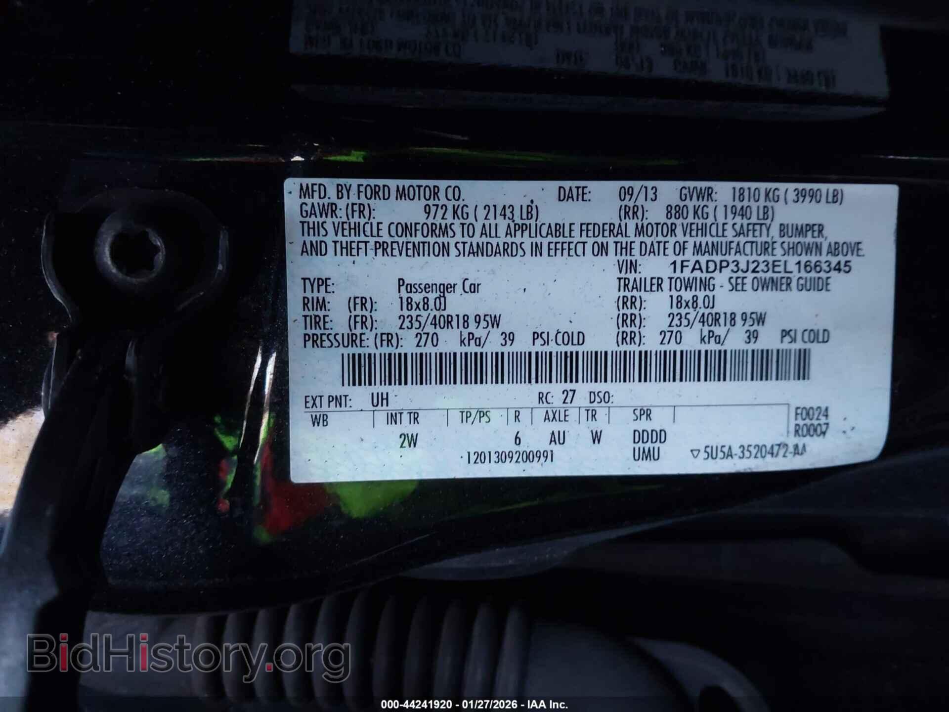 2014 FORD FOCUS - VIN: 1FADP3J23EL166345 - Photo 9