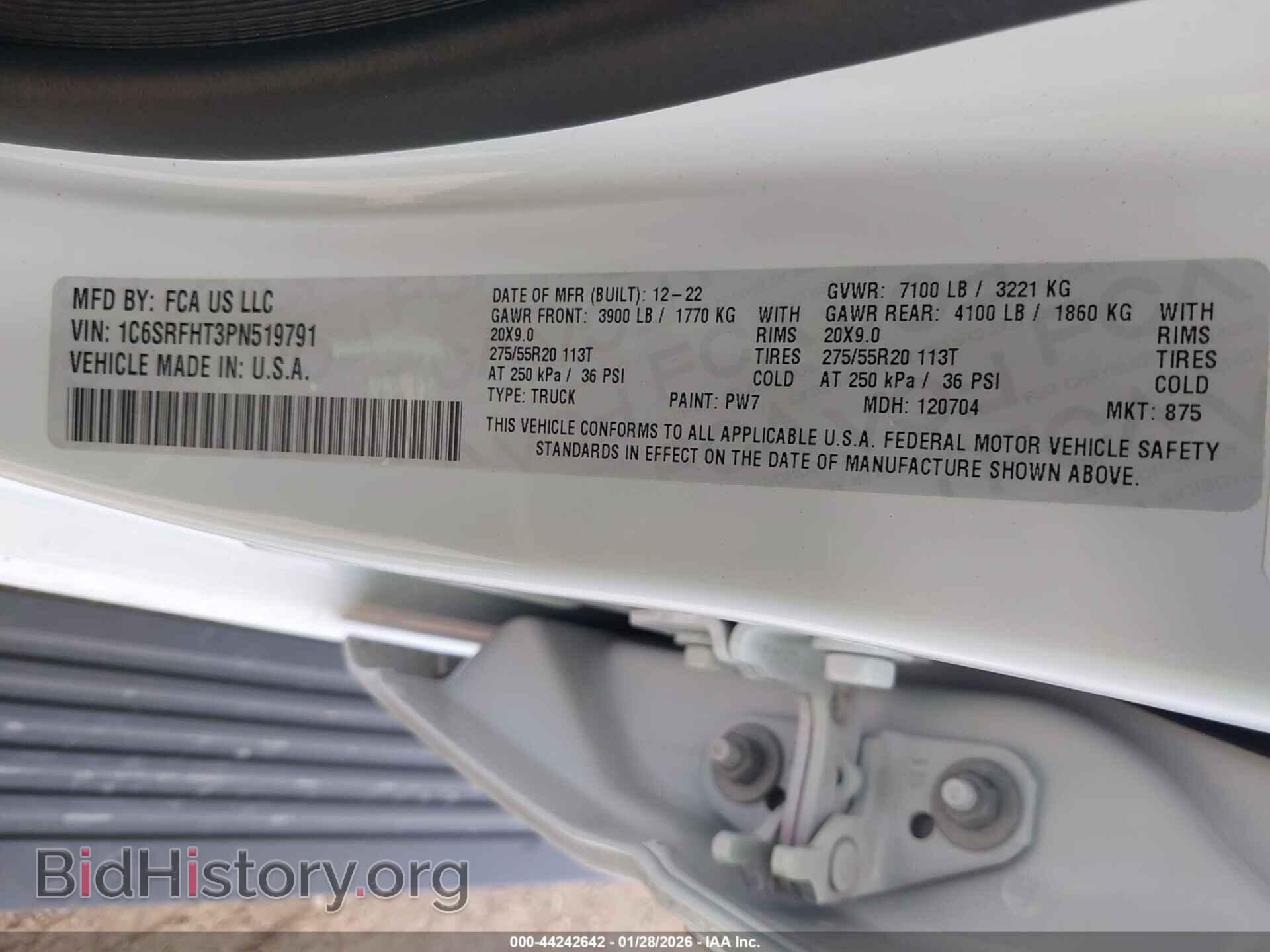 2023 RAM 1500 - VIN: 1C6SRFHT3PN519791 - Фото 9