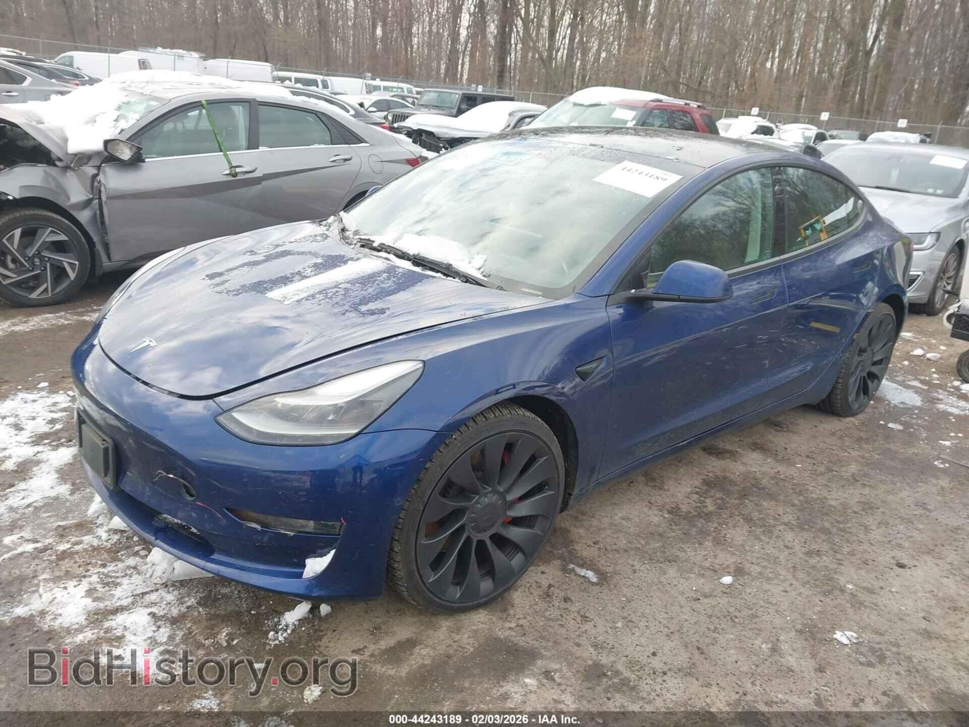 2022 TESLA MODEL 3 - VIN: 5YJ3E1EC3NF322163 - Фото 2