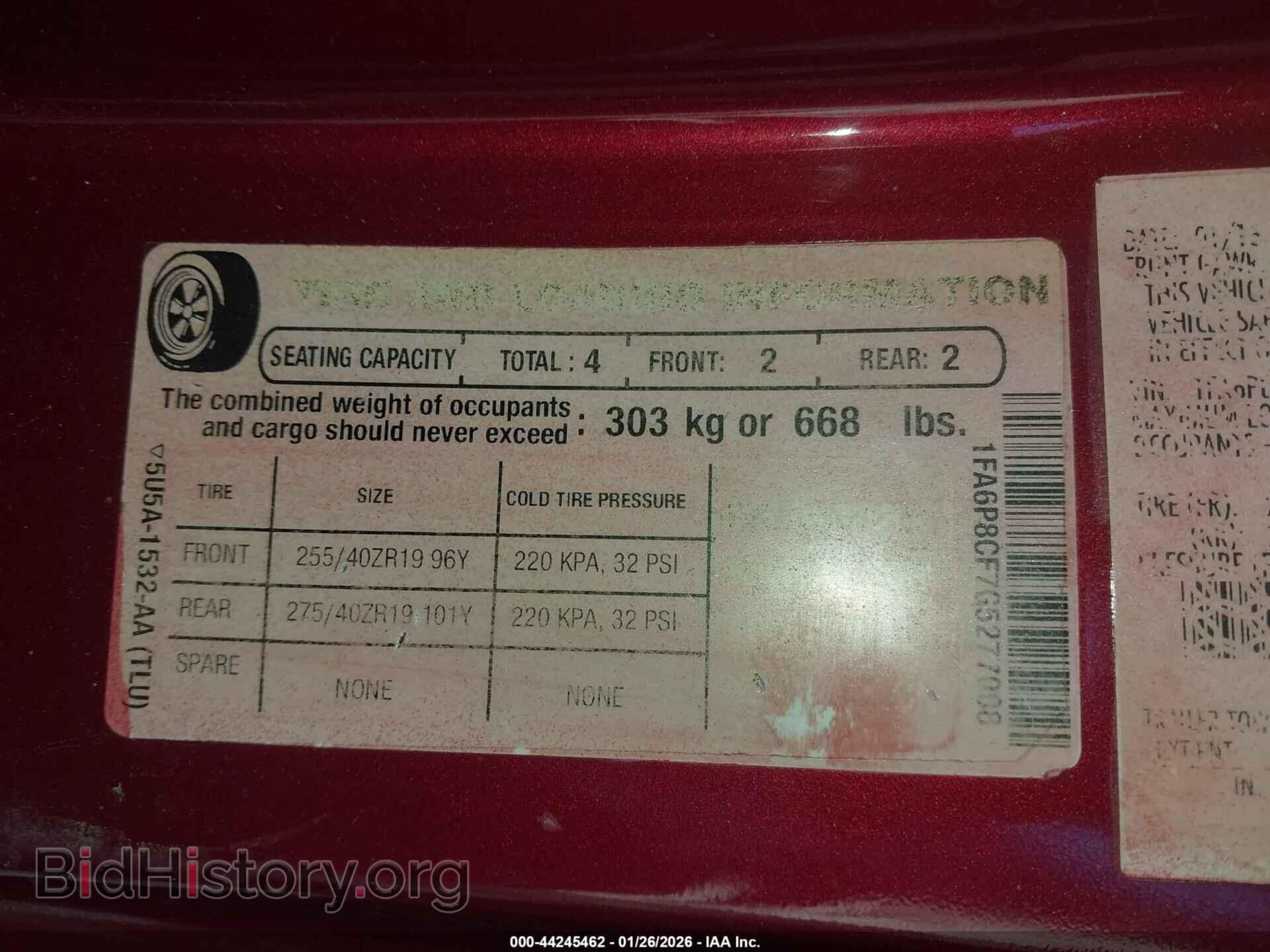 2016 FORD MUSTANG - VIN: 1FA6P8CF7G5277008 - Фото 9