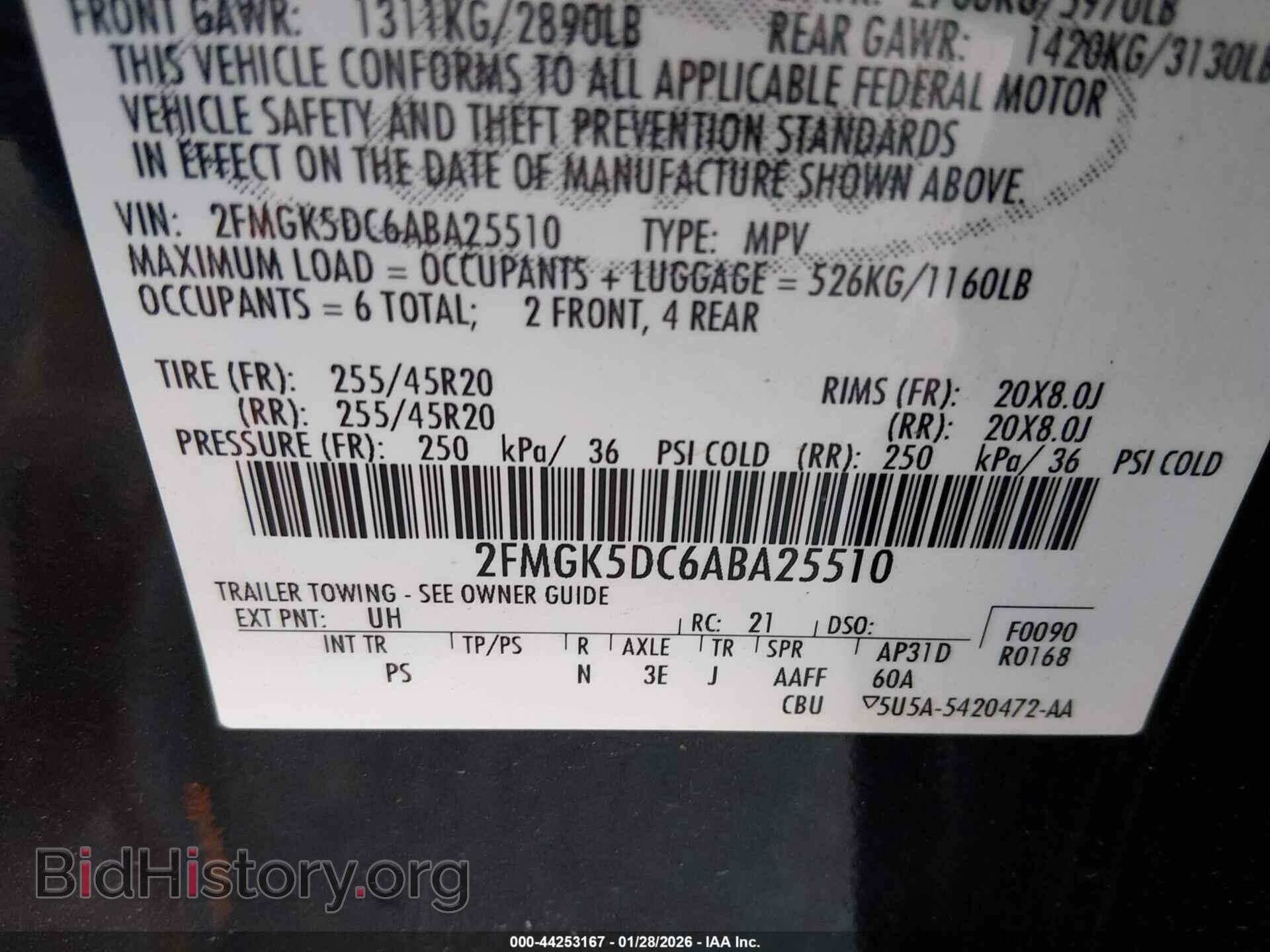 2010 FORD FLEX - VIN: 2FMGK5DC6ABA25510 - Photo 9