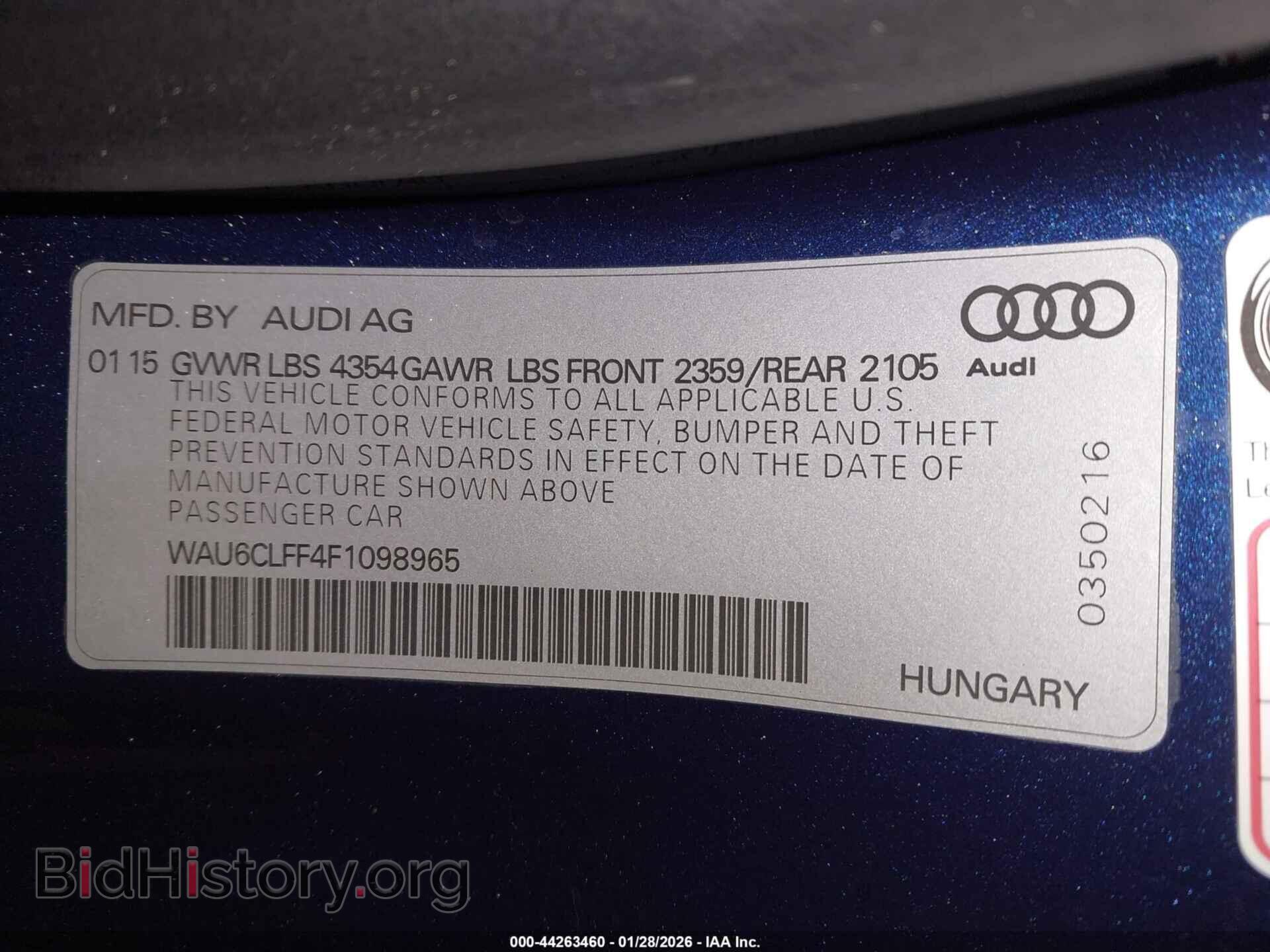 2015 AUDI A3 - VIN: WAU6CLFF4F1098965 - Фото 9