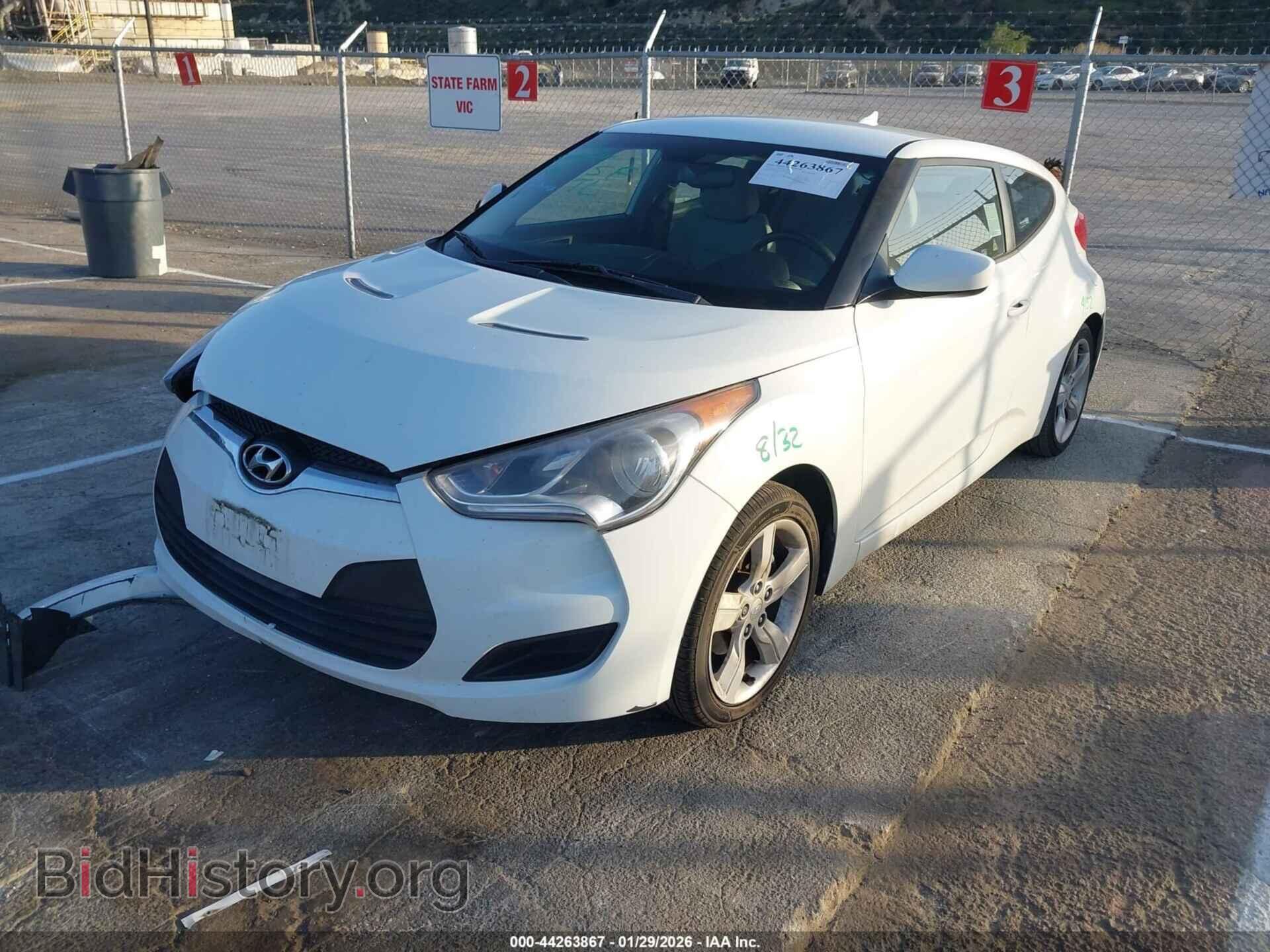 2012 HYUNDAI VELOSTER - VIN: KMHTC6AD4CU058307 - Фото 2